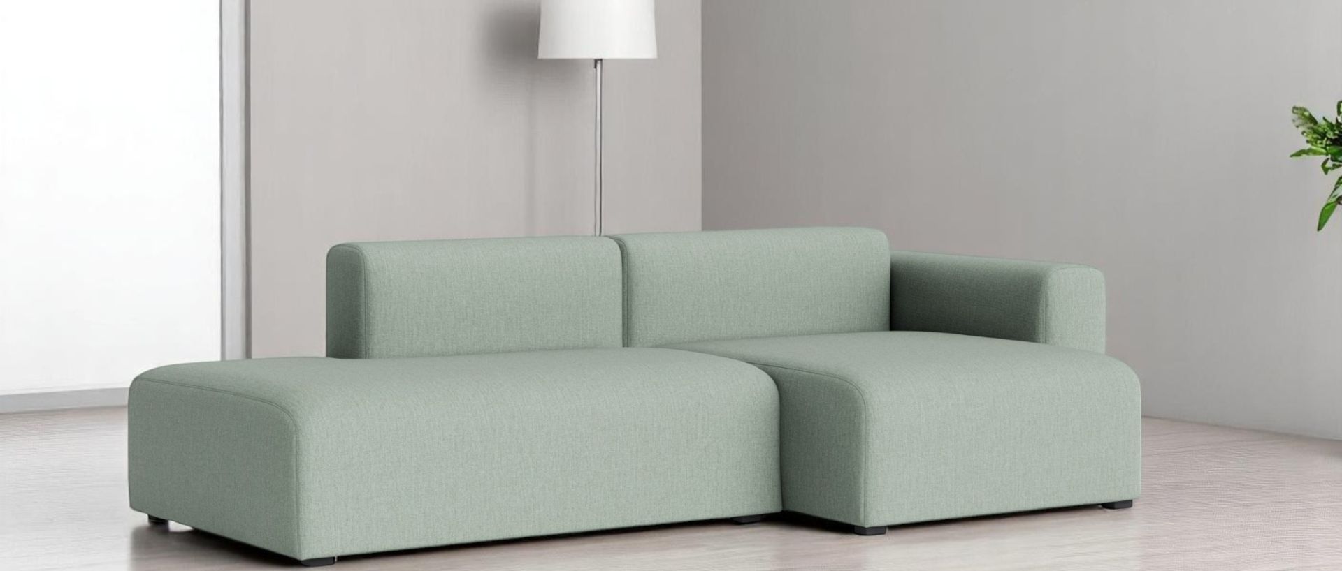 Mags Sofa 2,5-Sitzer Combination 3 low Armrest mit Armlehne rechts Hay 
