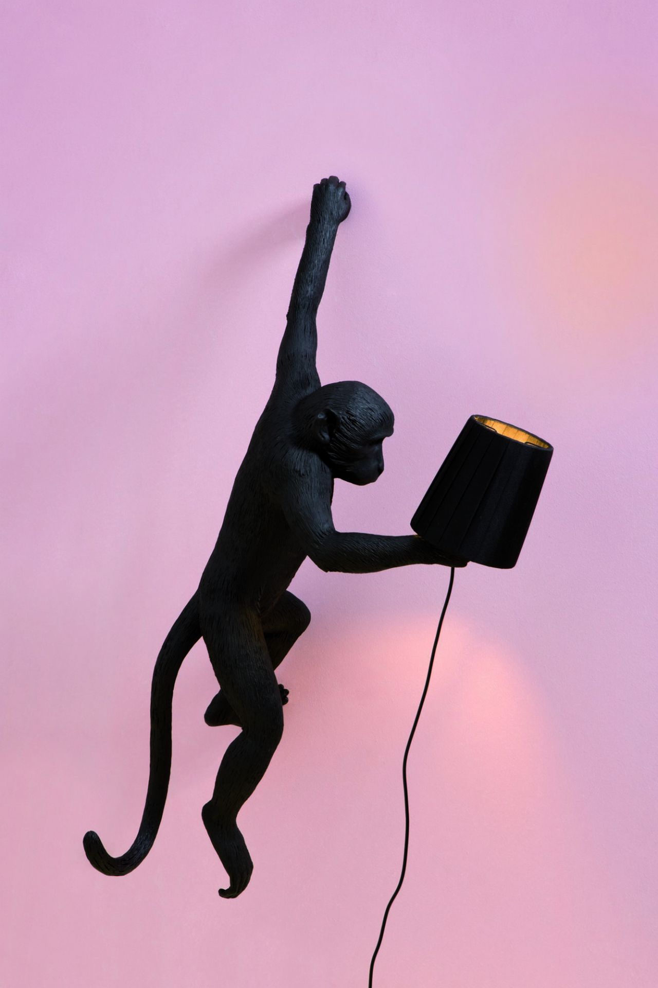 Monkey Lamp Black Wandleuchte Outdoor Seletti EINZELSTÜCK