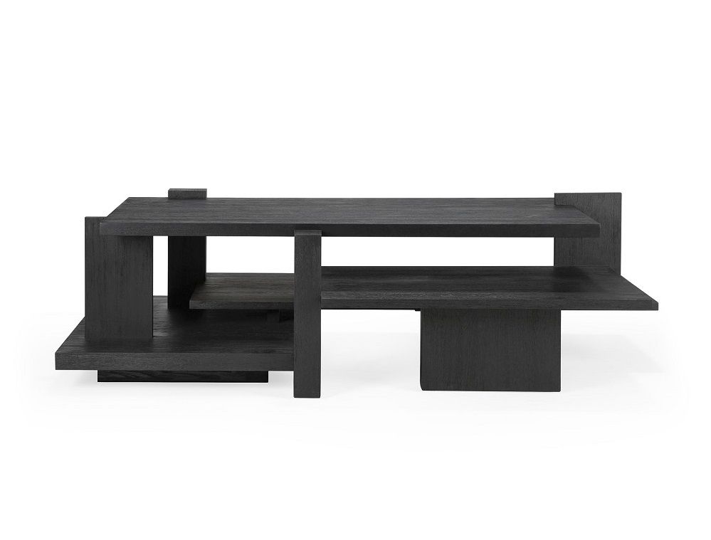 Teak Abstract Coffee table Couchtisch Schwarz Ethnicraft