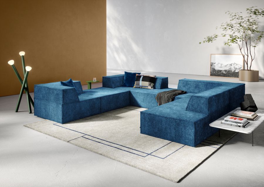 Trio Sofa 4 Module Vorzugskombination Ecke Quick Ship Rechts Cor