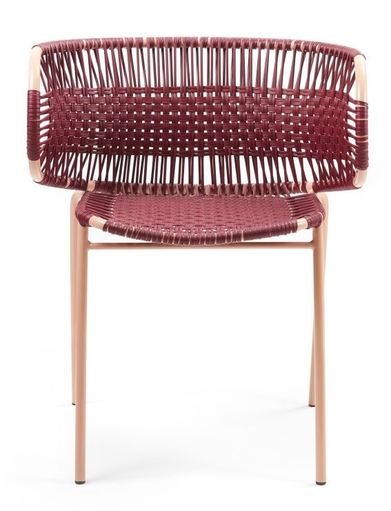 Cielo Stacking Armchair Stapelbarer Armlehnstuhl Outdoor ames Rot - Pink sand