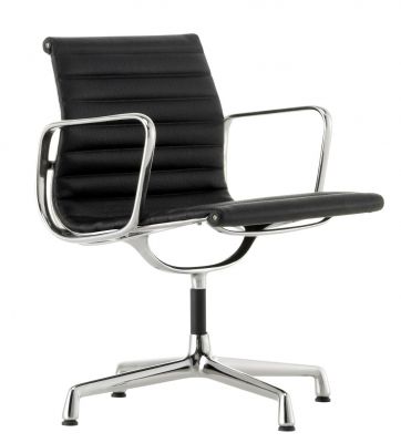 Aluminium Chair Drehstuhl Leder [1958] Miniatur Vitra