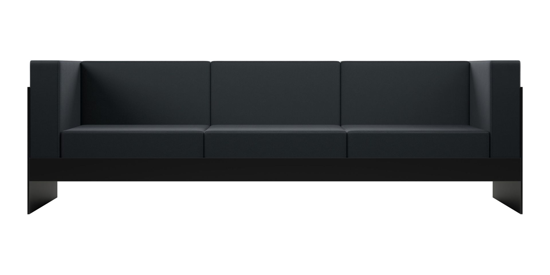 Standard Sofa 242x81x74 cm schwarz New Tendency