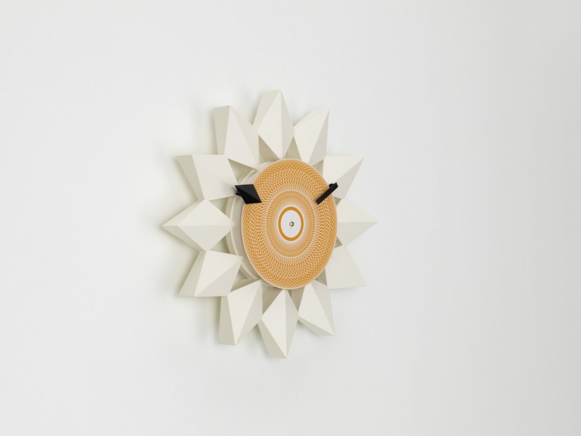 Diamond Markers Clock Wanduhr Weiß Vitra