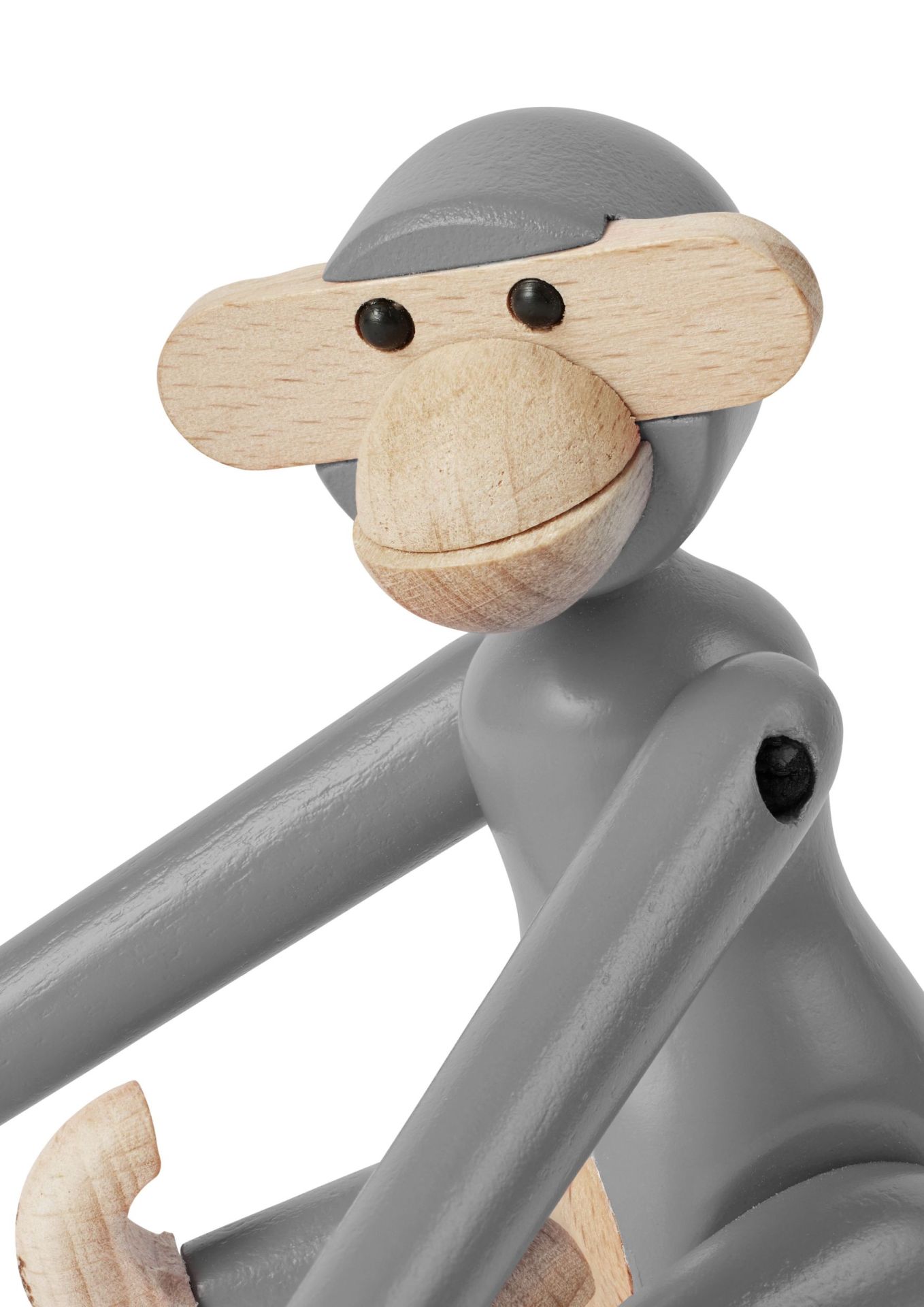Affe Mini farbig Kay Bojesen Grau