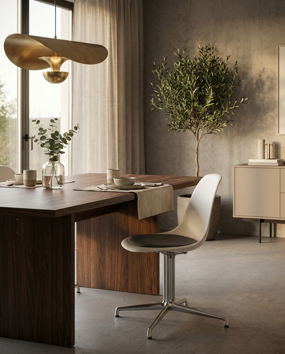 Eames Plasic Side Chair DSL RE Stuhl mit Sitzpolster Vitra 