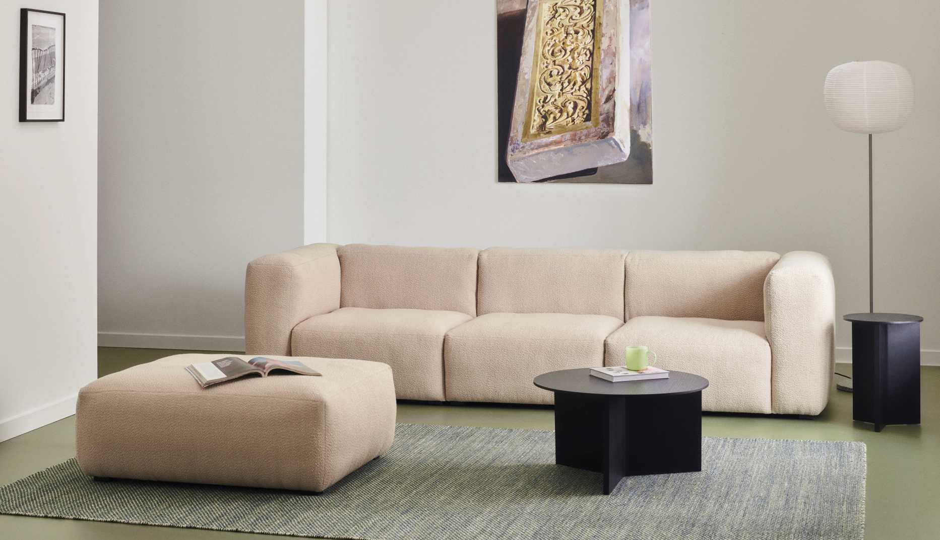 Mags Soft Sofa Low armrest 3-Sitzer Combination 1 Hay