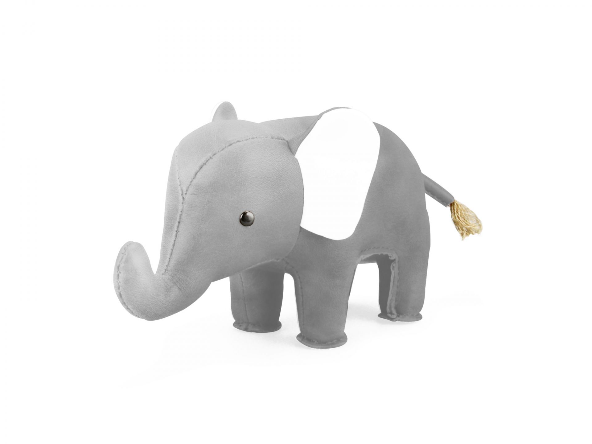 Briefbeschwerer Classic Elefant Grau/Weiß Züny