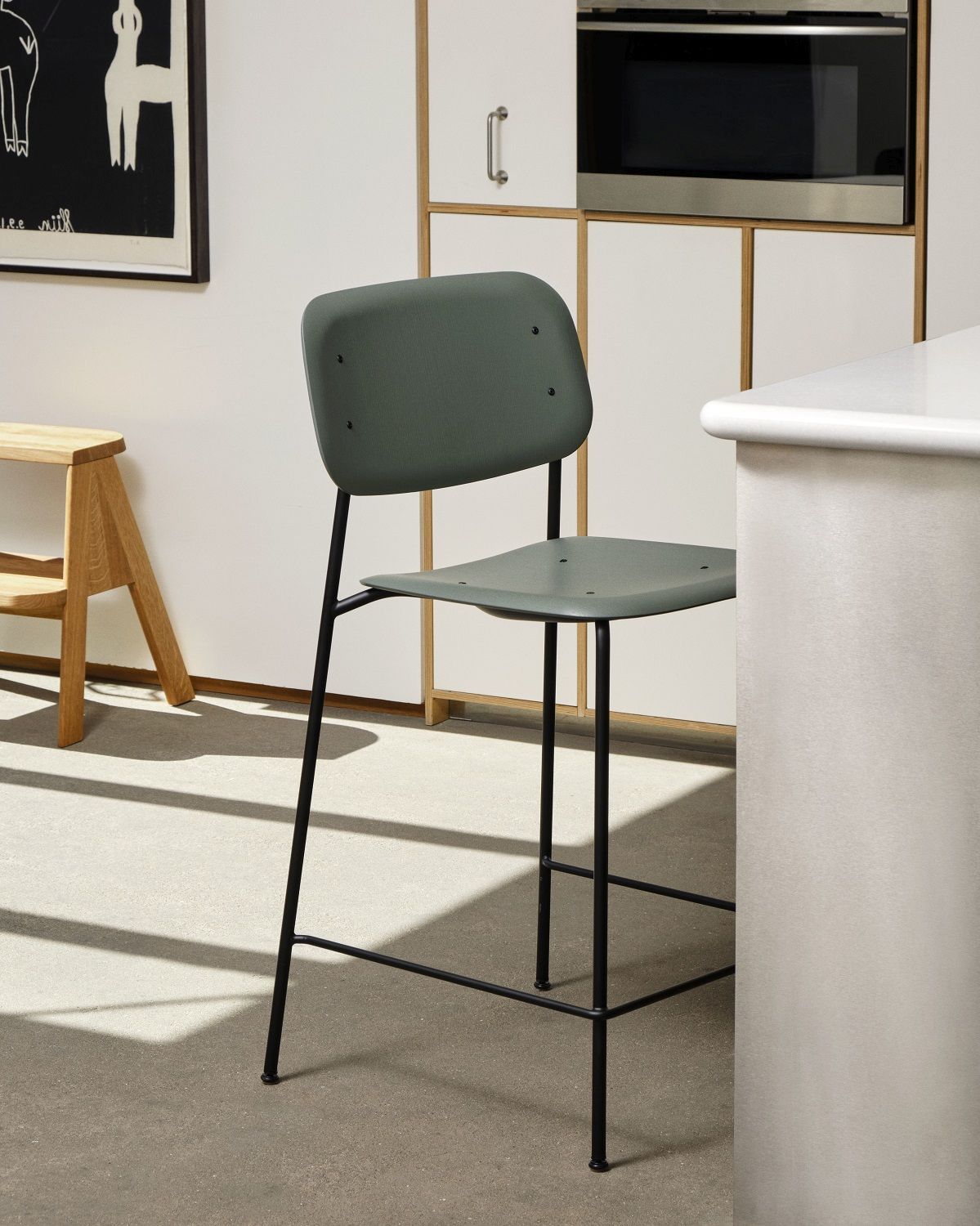 Soft Edge 90 Bar Stool Low / High Barhocker Hay