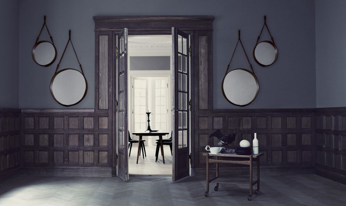 Adnet Circular Wandspiegel Gubi