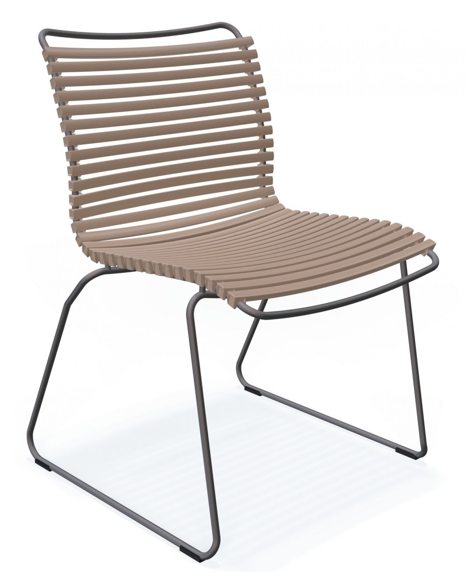 Click Dining Stuhl ohne Armlehne Outdoor Houe Schwarz