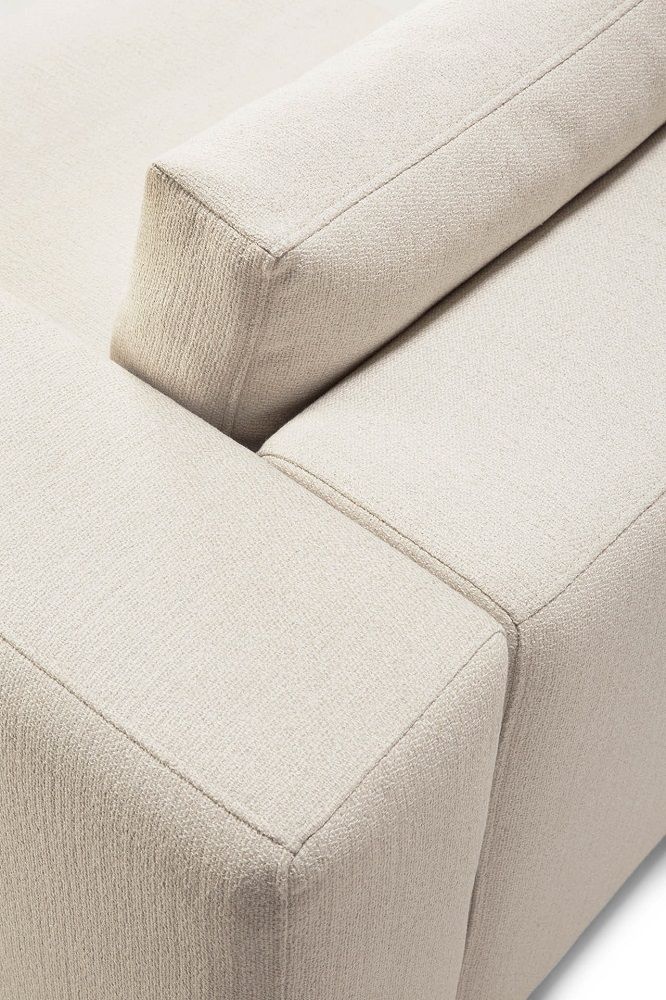 Mellow Sofa Off White Eco Stoff - linke Armlehne Ethnicraft