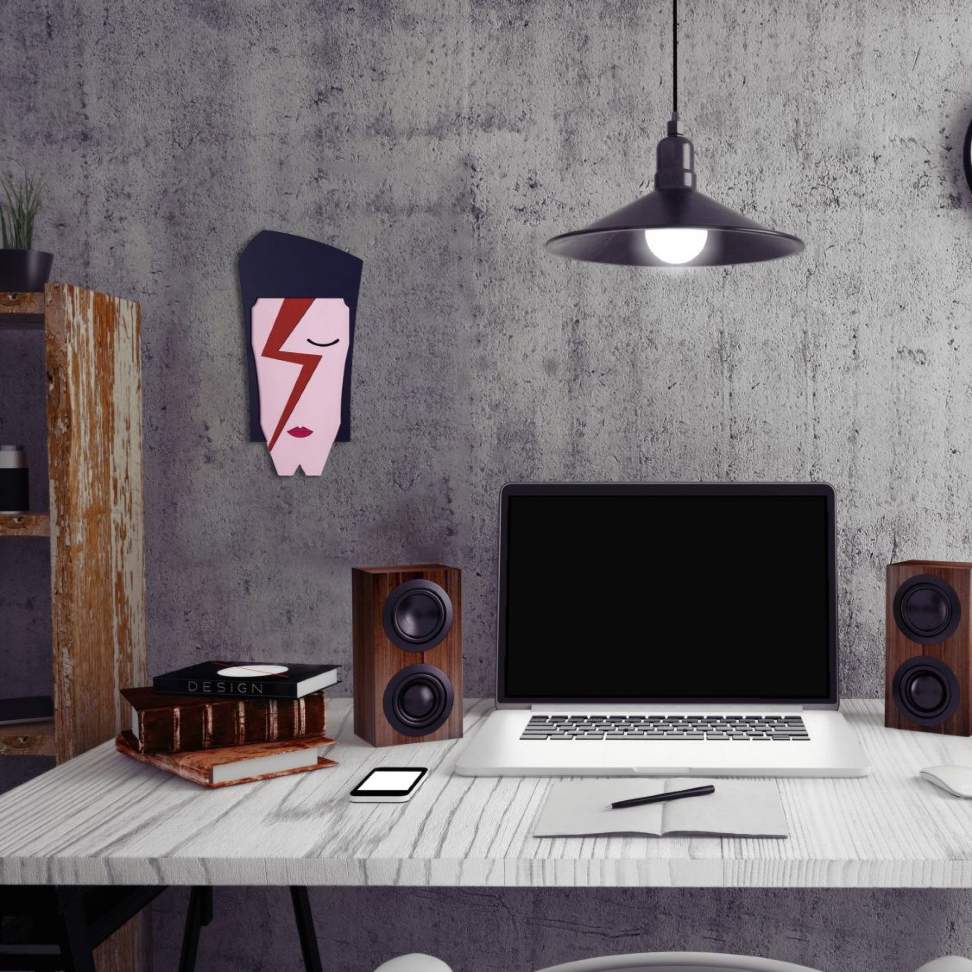 David Bowie Cultural Icon Wandschmuck Umasqu EINZELSTÜCK