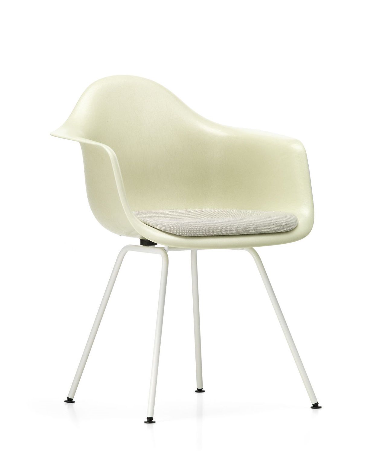 Eames Plastic Arm Chair DAX mit Sitzpolster Vitra
