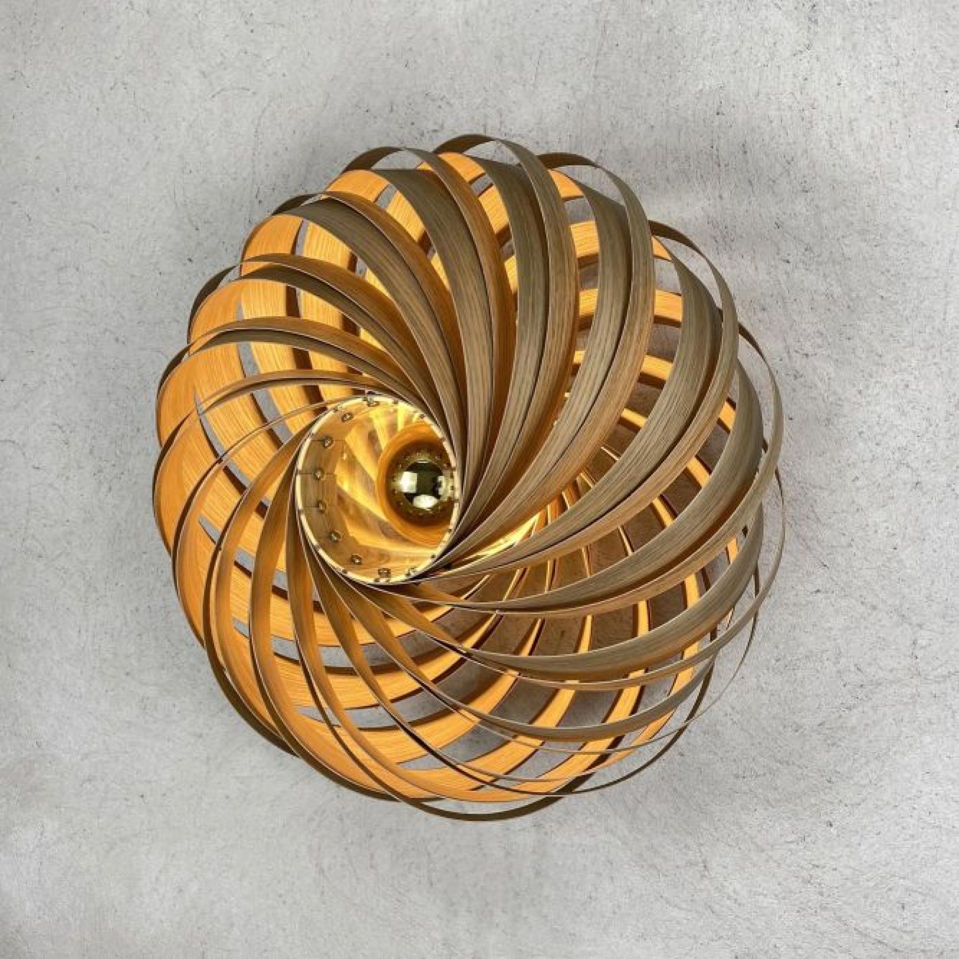 Veneria Wandleuchte Eiche Ø50 cm Gofurnit