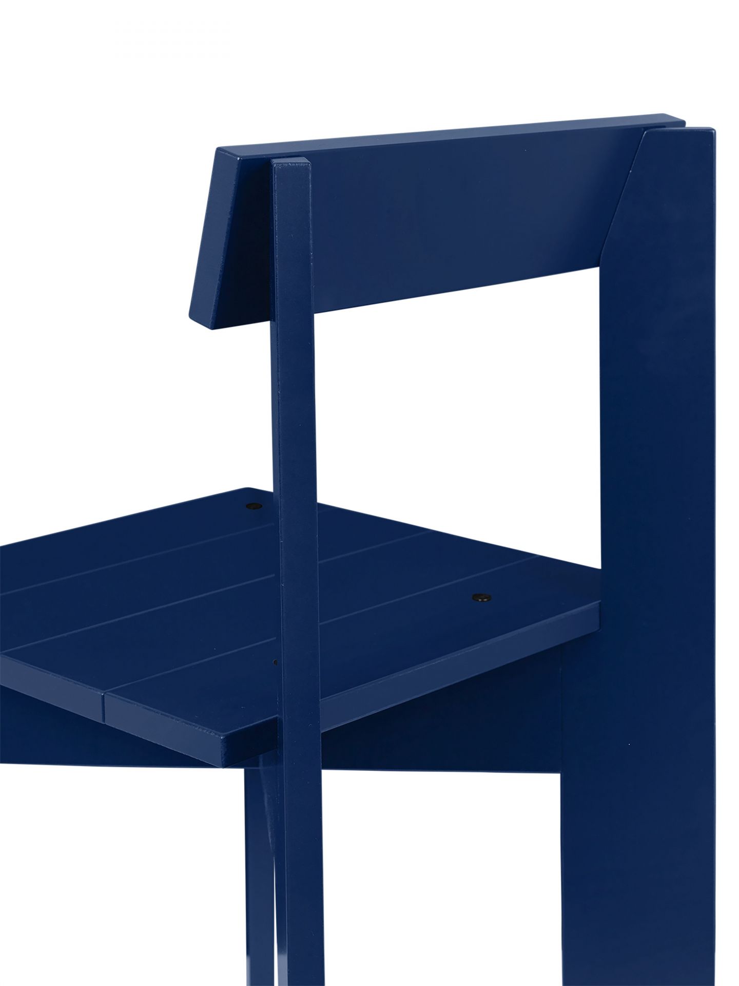 Ark Dining Chair Stuhl Ferm Living Buche blau lackiert Ark Dining Chair Stuhl Ferm Living Buche blau lackiert