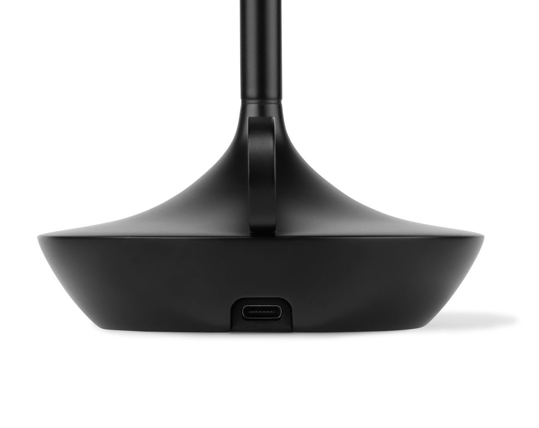 Wick Portable Akkuleuchte / Tischleuchte mit USB schwarz Graypants