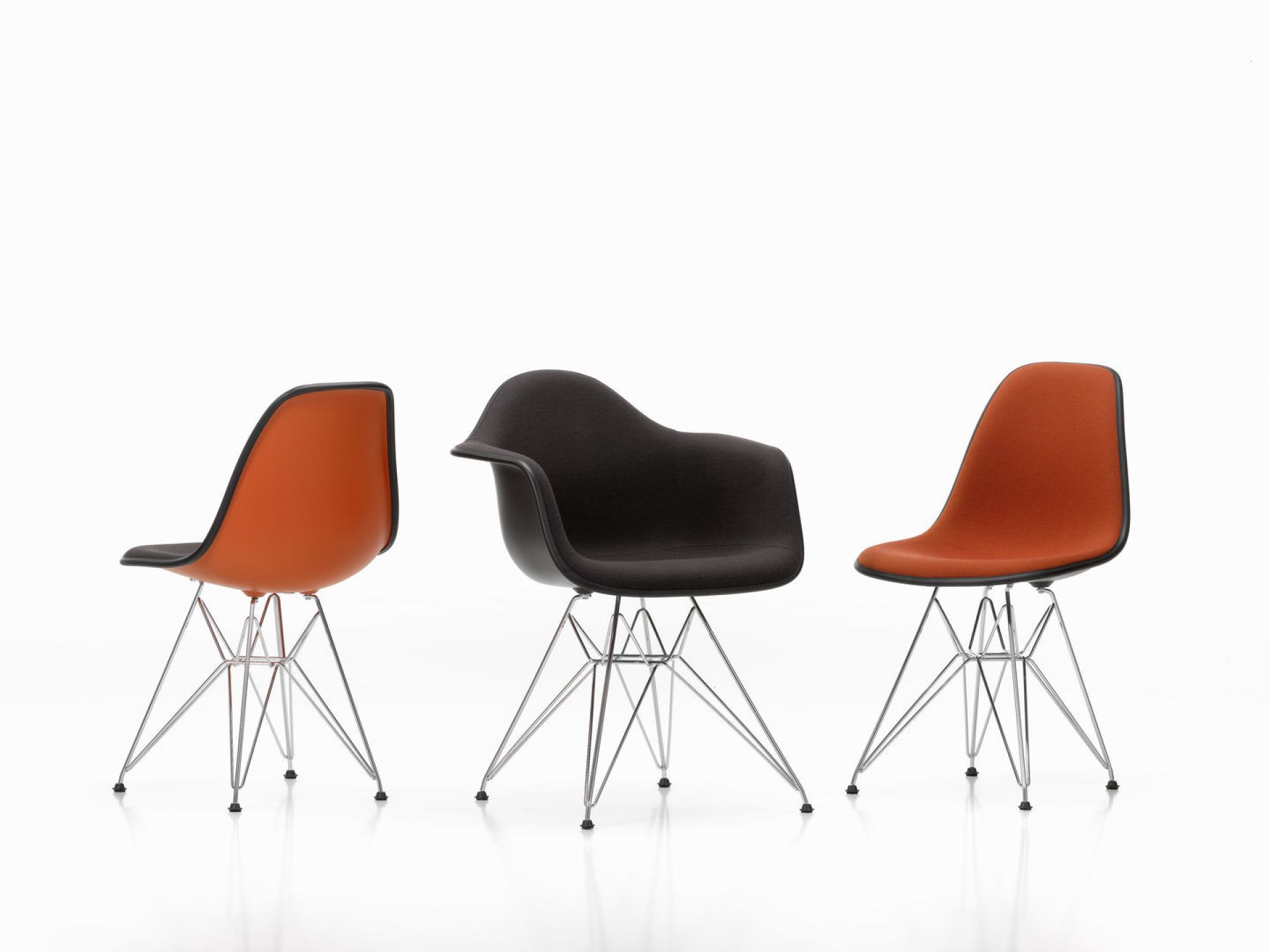 Eames Plastic Side Chair DSR Stuhl Vollgepolstert Vitra