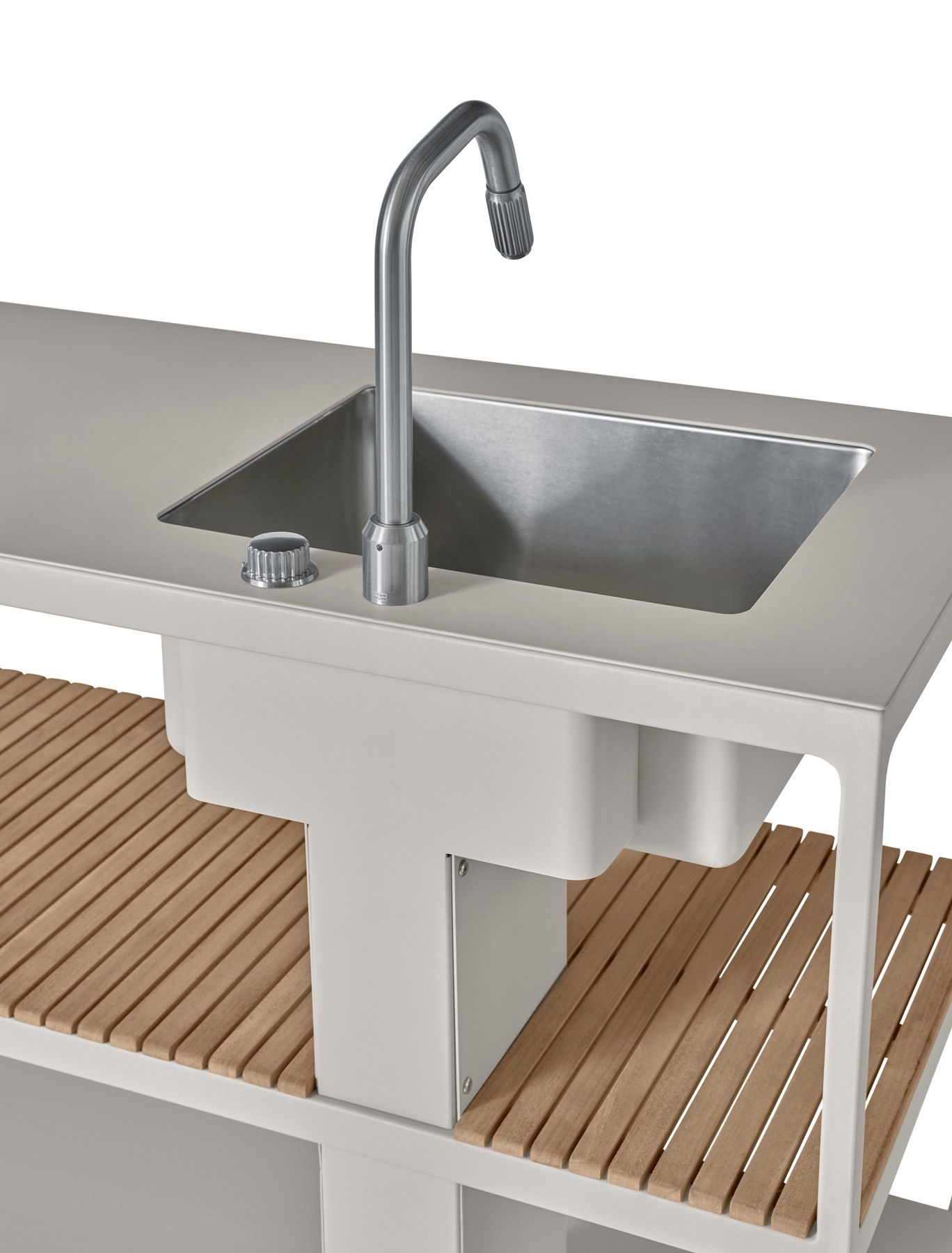 Open-Air Outdoor Kitchen Unit Küchenzeile mit Spüle Vipp