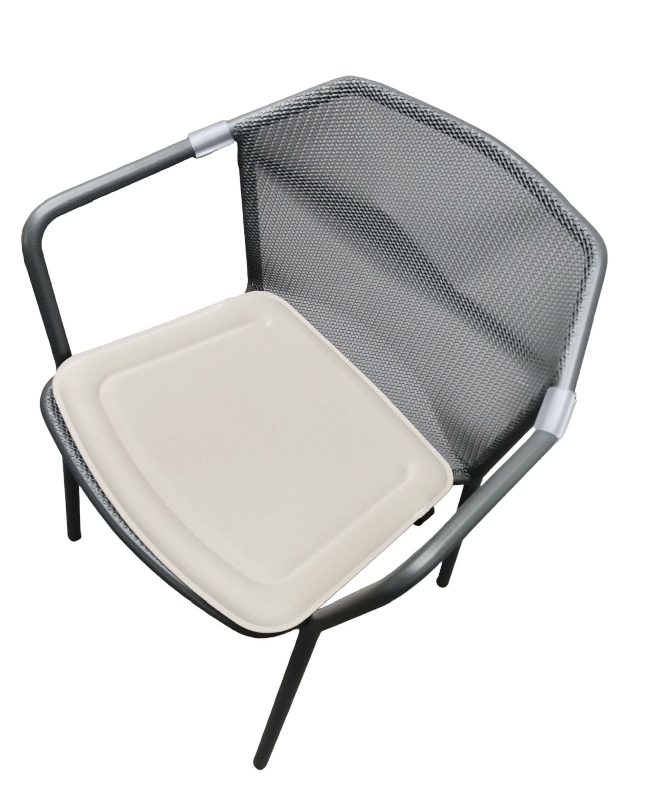Darwin Armlehnenstuhl EISEN ANTIK mit Sitzkissen Natur 500/32 Emu EINZELSTÜCK