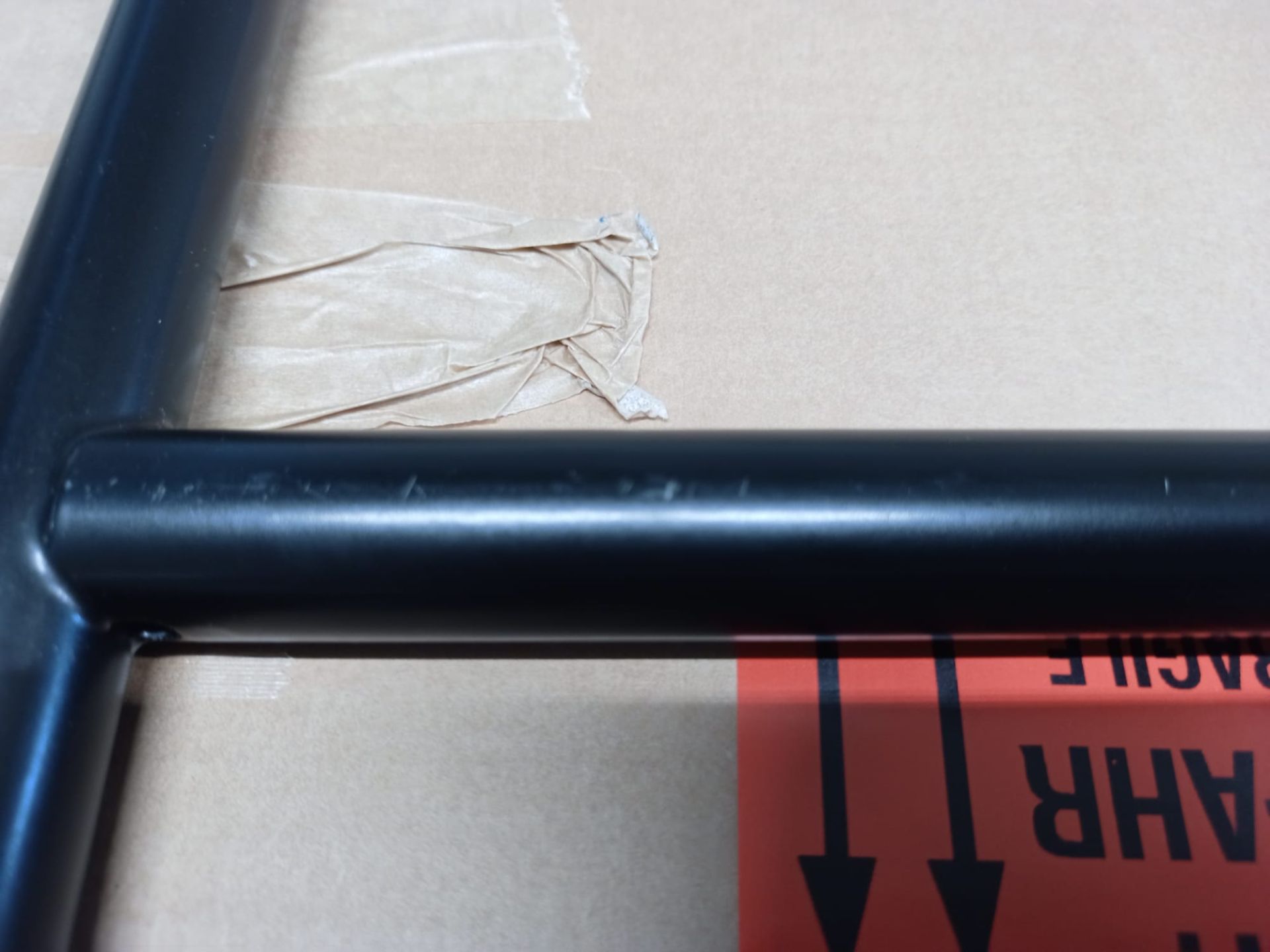 Eiermann 3 Tischgestell farbig SCHWARZ 58x29 cm Richard Lampert MÄNGELEXEMPLAR  1