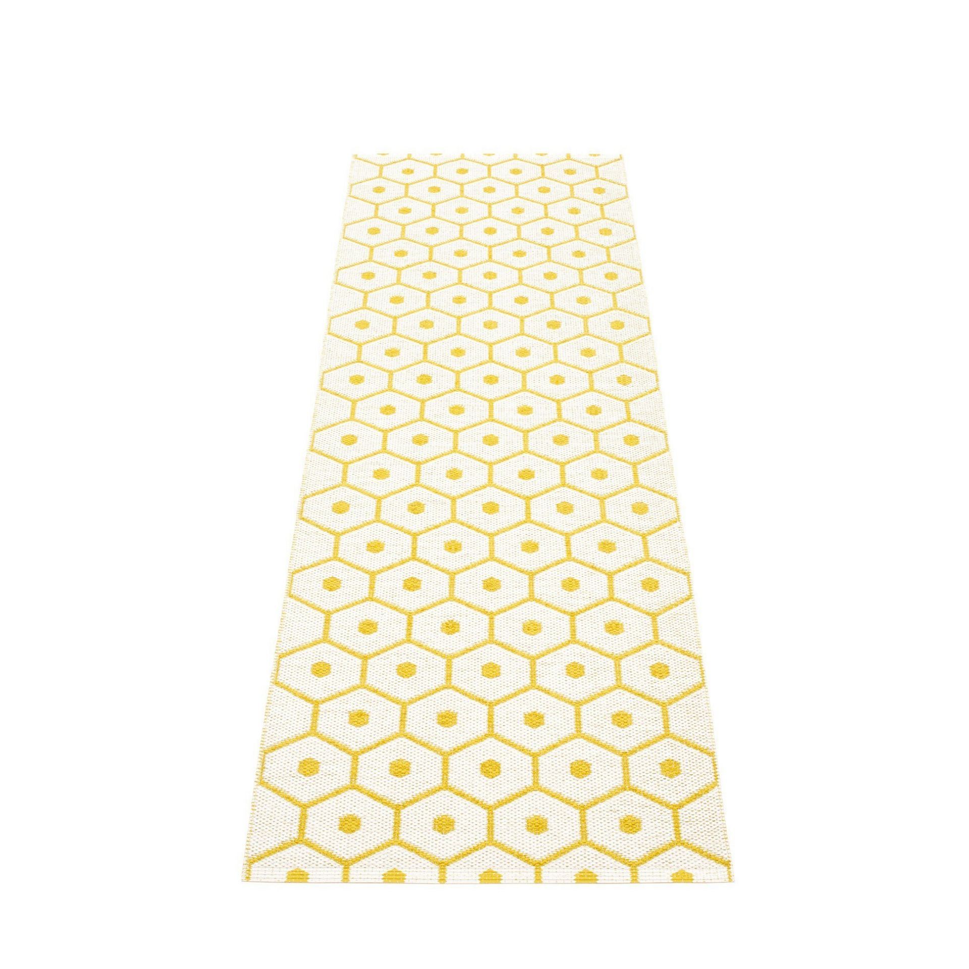 Honey Kunststoffteppich 70x225 cm Pappelina Senf-Vanille