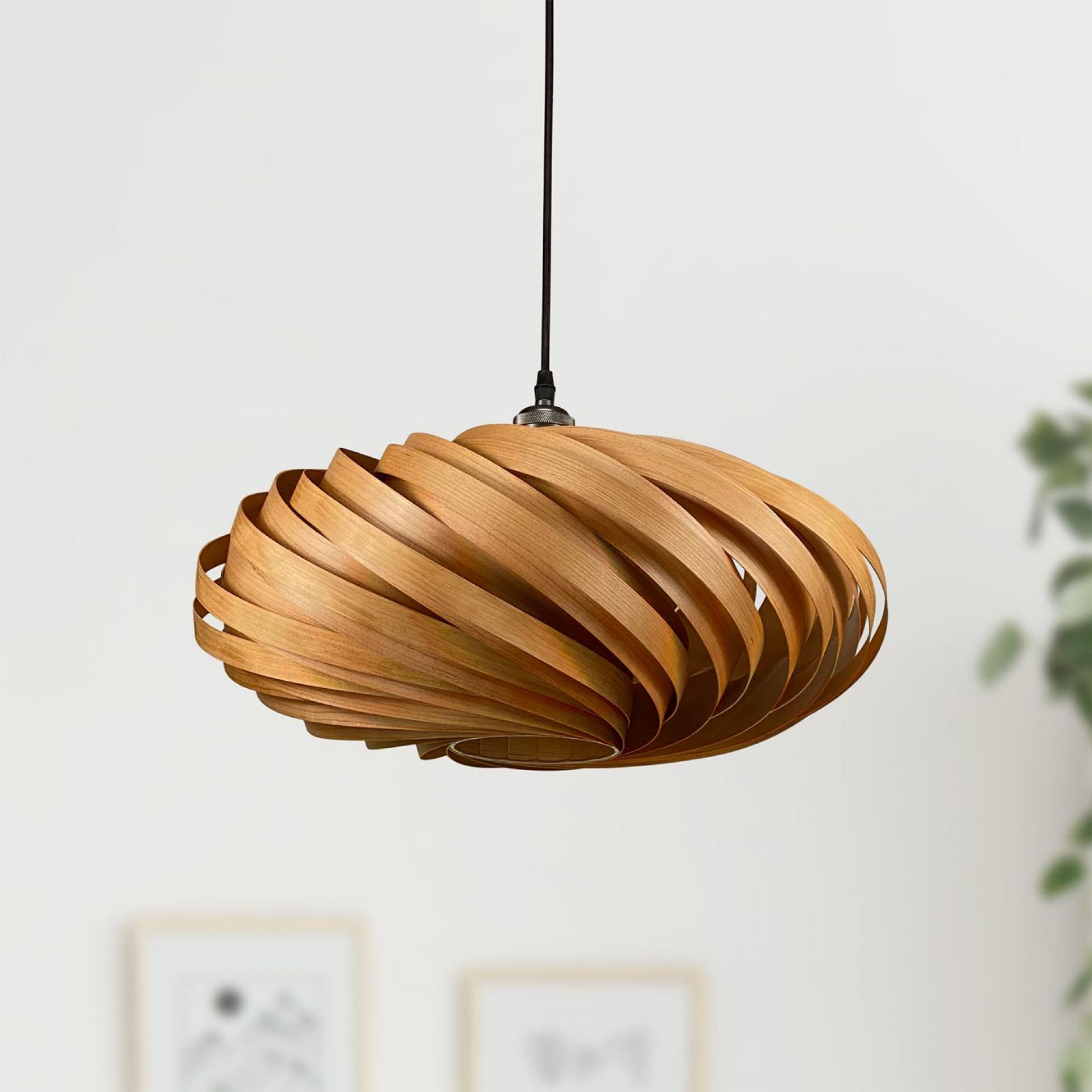Veneria Hängeleuchte Ø50 cm Kirschbaum Gofurnit