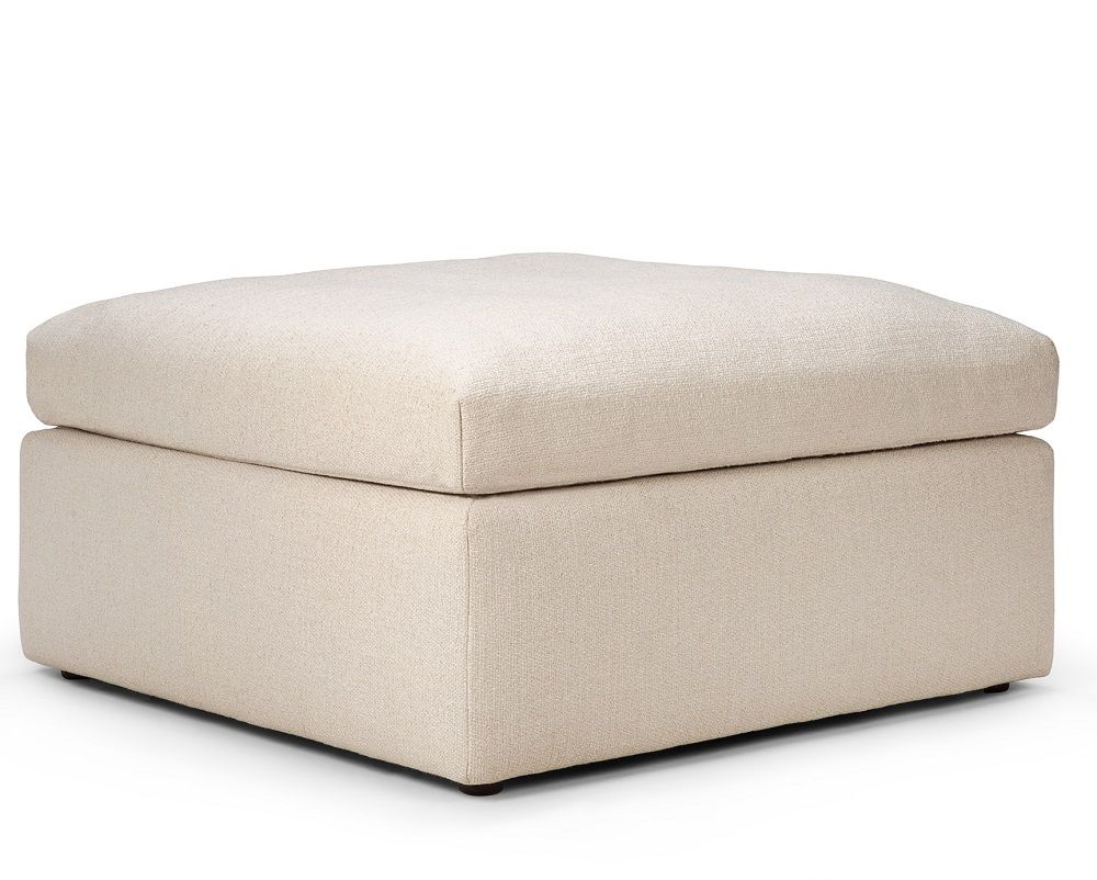 Mellow Polsterhocker Off White Eco Stoff Ethnicraft