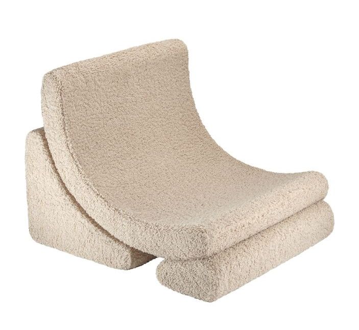 Mond Kindersessel Teddystoff Wigiwama