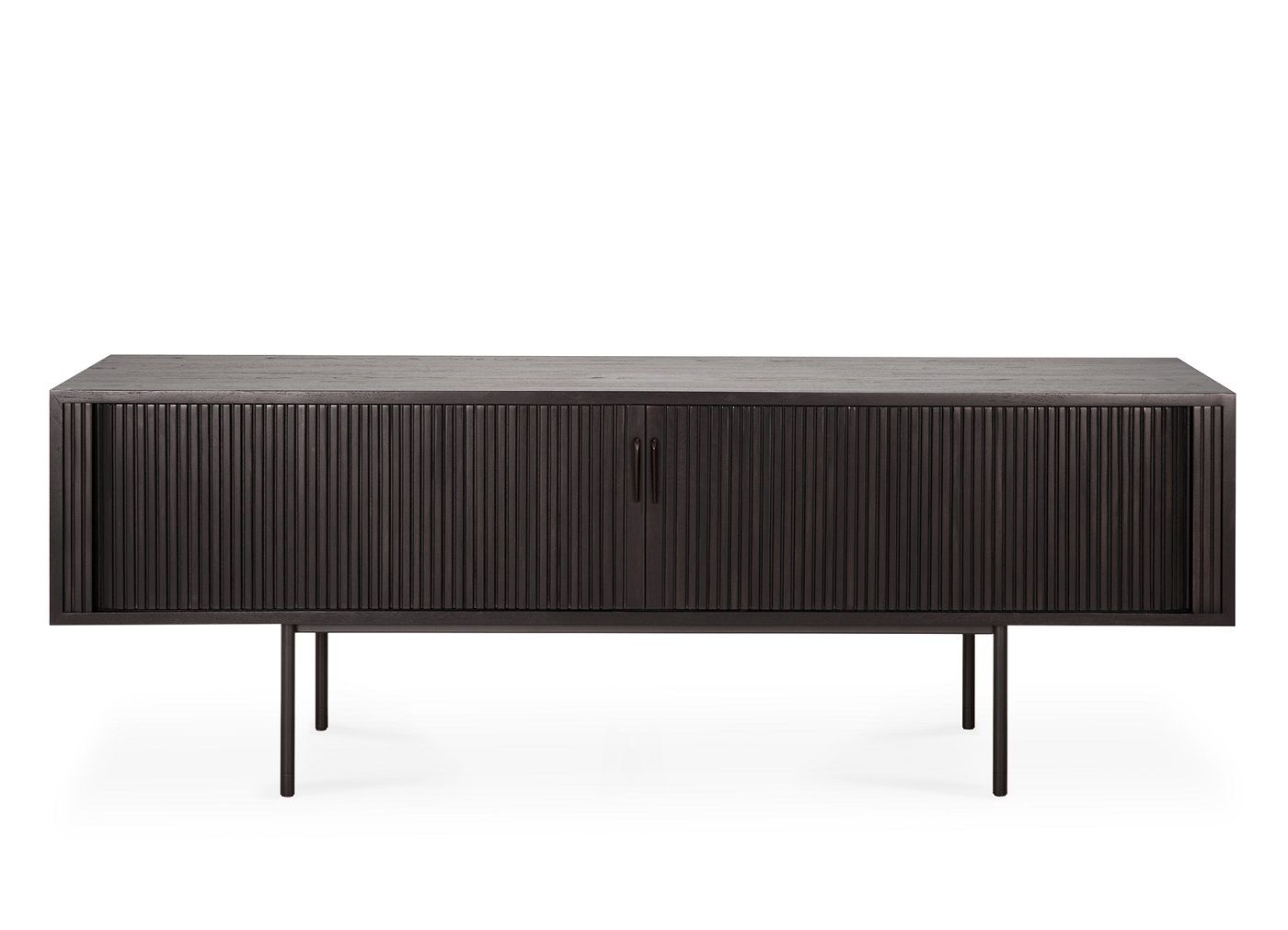 Roller Max TV Anrichte Teak schwarz 2 Türen Ethnicraft