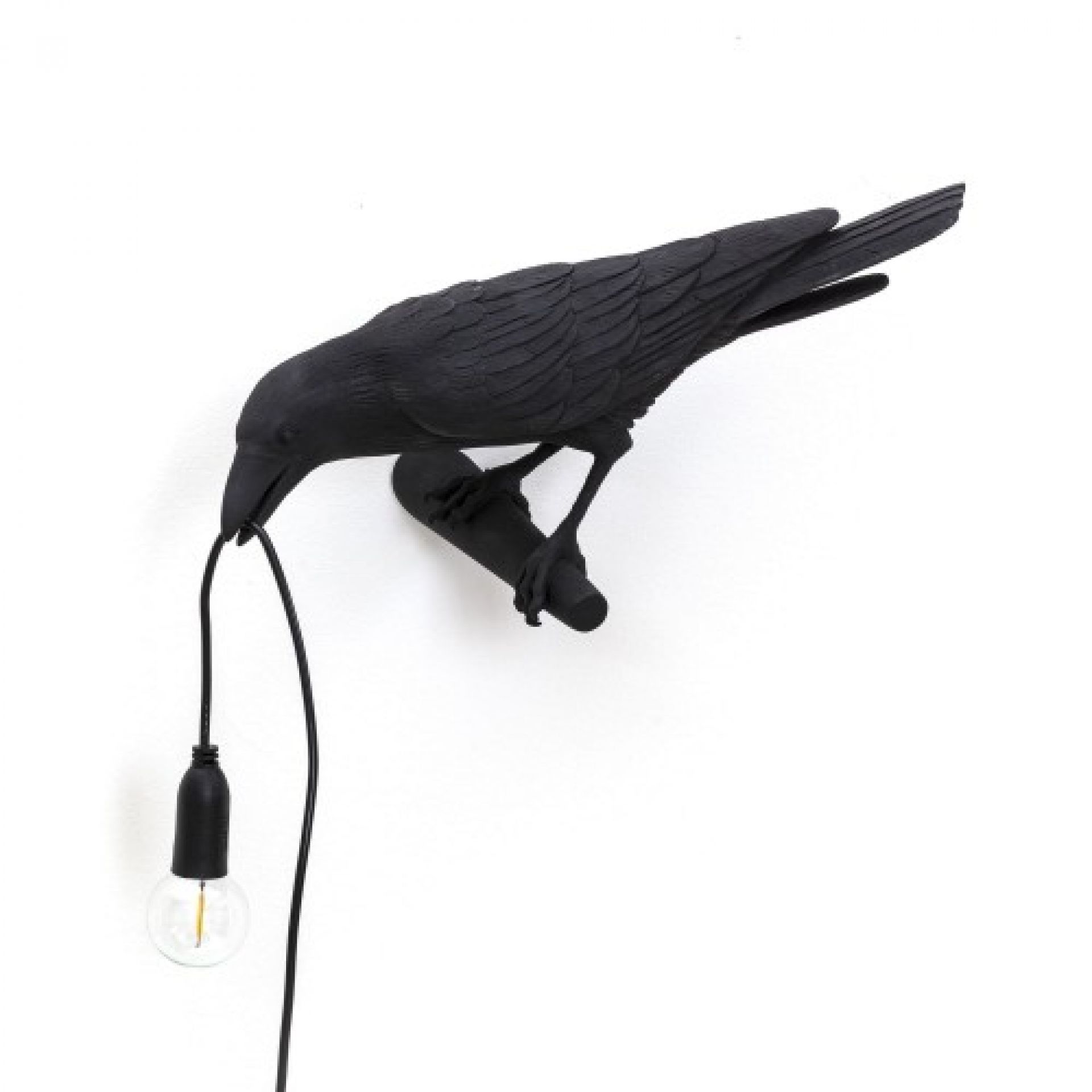 Bird Lamp Looking Left Wandleuchte schwarz Seletti EINZELSTÜCK