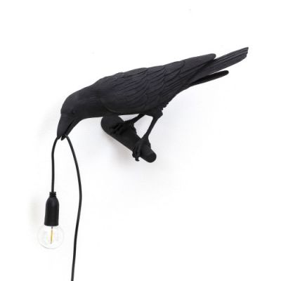 Bird Lamp Looking Left Wandleuchte schwarz Seletti