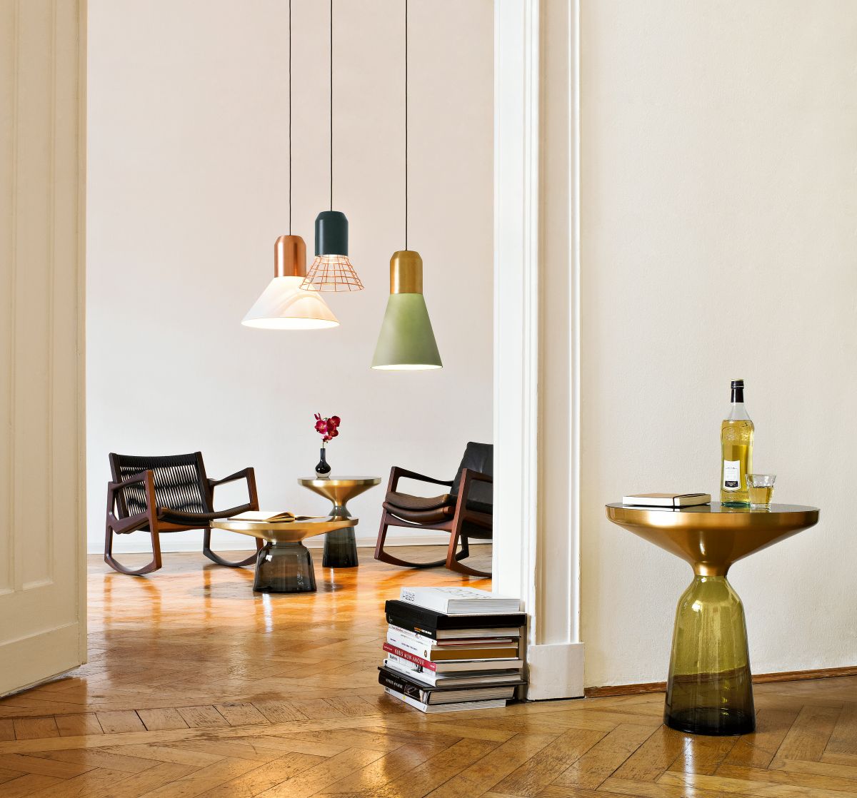 Tischplatte Strohmarketerie für Bell Side Table Beistelltisch ClassiCon