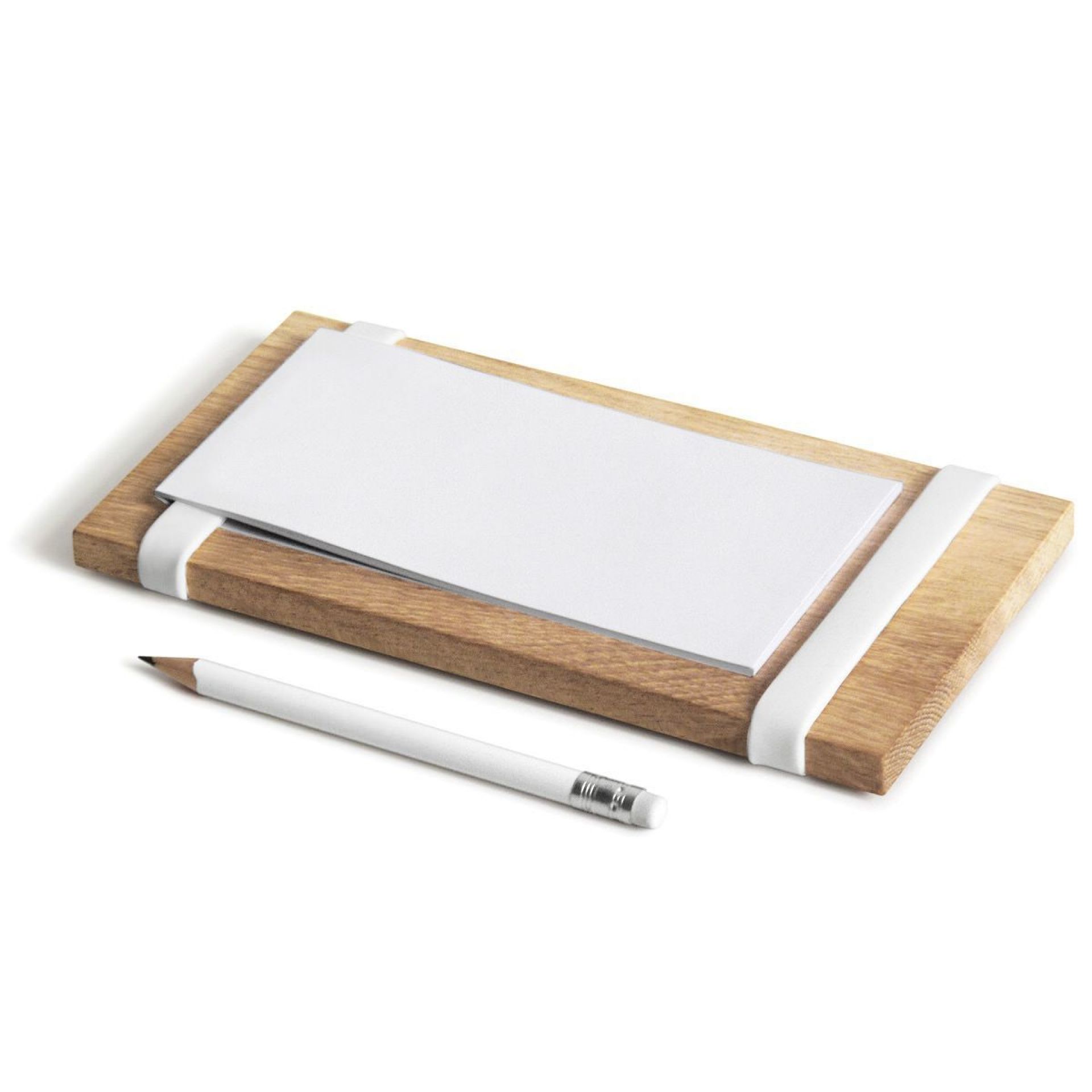 Milch, Eier, Butter Notizblockhalter mit Magnet Side by Side weiß EINZELSTÜCK