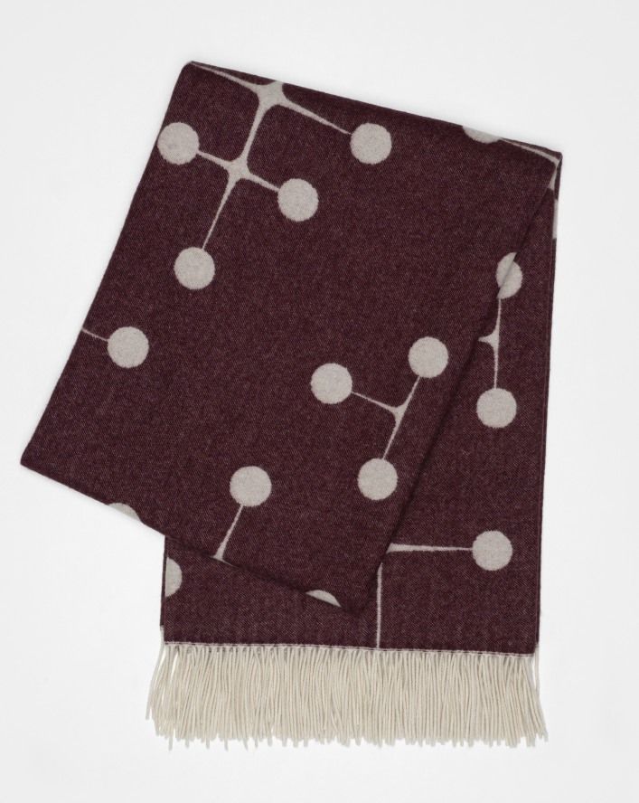 Eames Wool Blanket Bordeaux Wolldecke Vitra LIMITED EDITION 