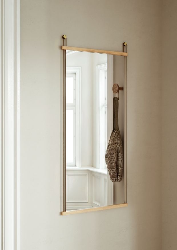 Suspended Mirror Large Spiegel Woud 