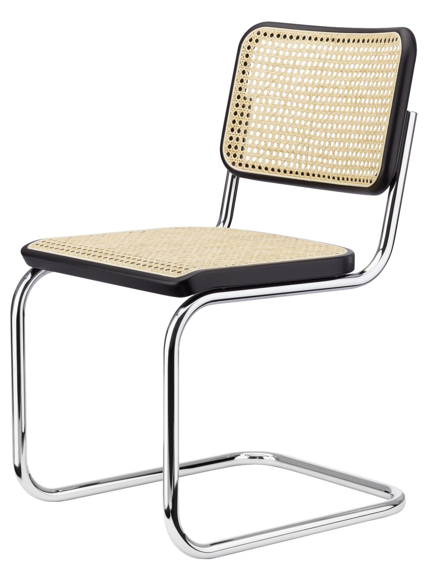 S 32 V Stahlrohr Klassiker Freischwiger Thonet Schwarz - Chrom 