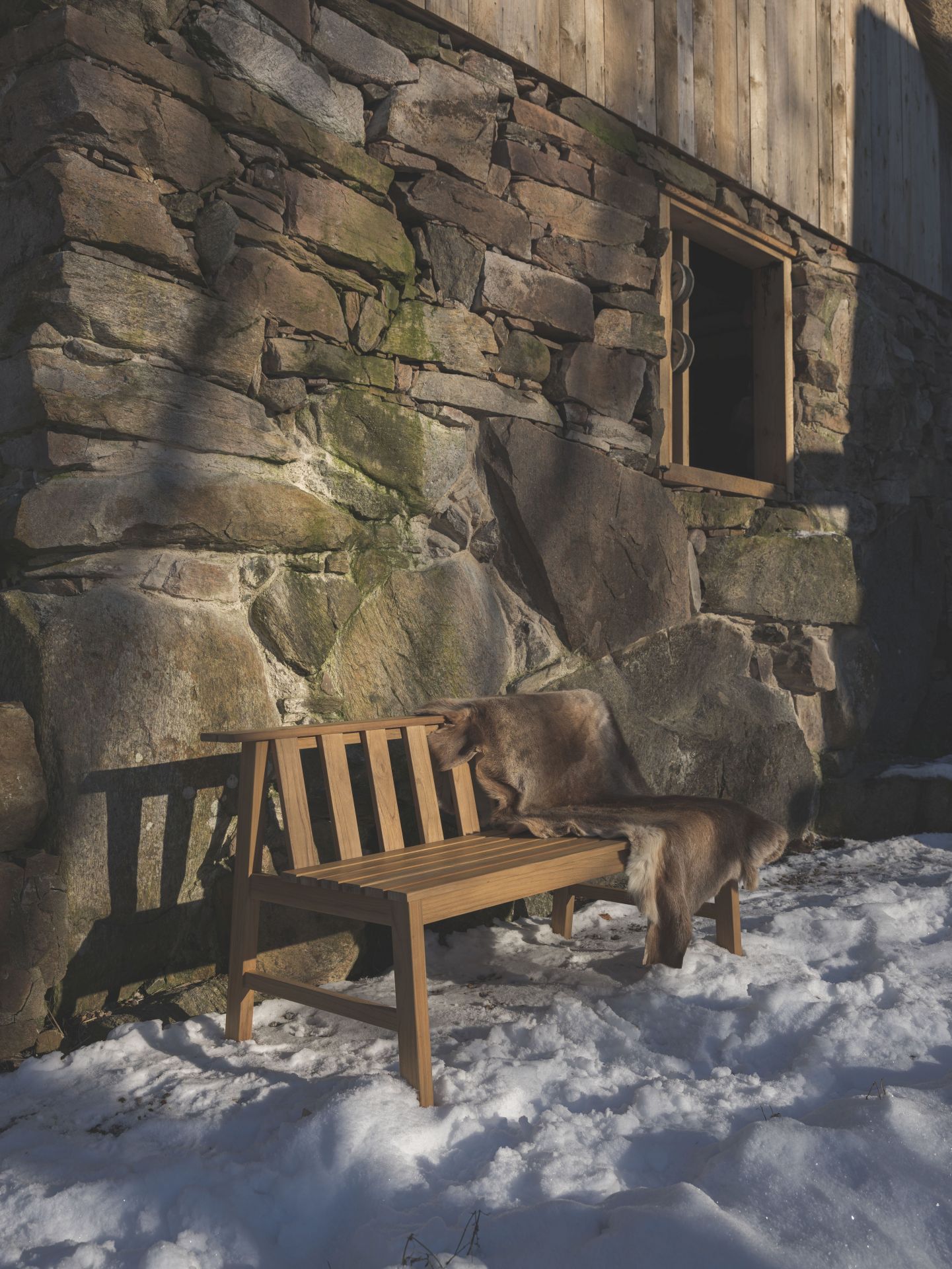 Cadence Bank Teak Outdoor Skagerak by Fritz Hansen