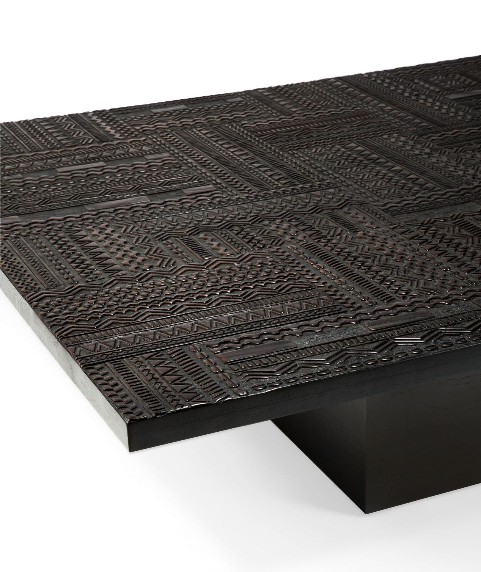 Tabwa Blok Couchtisch Teak schwarz Ethnicraft