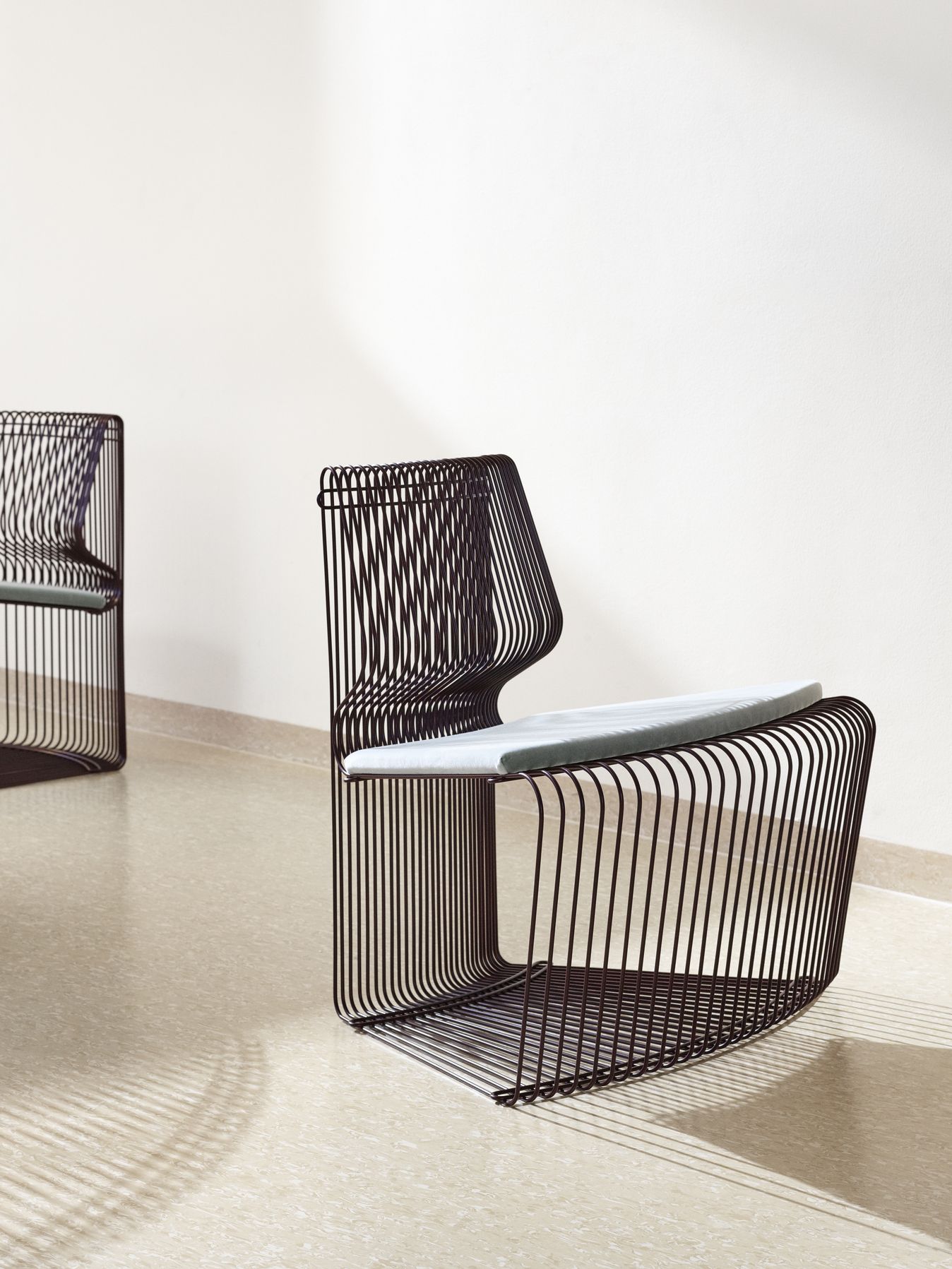 Kissen für Pantonova Sitzmodul / Drahtstuhl Woven Schwarz Montana
