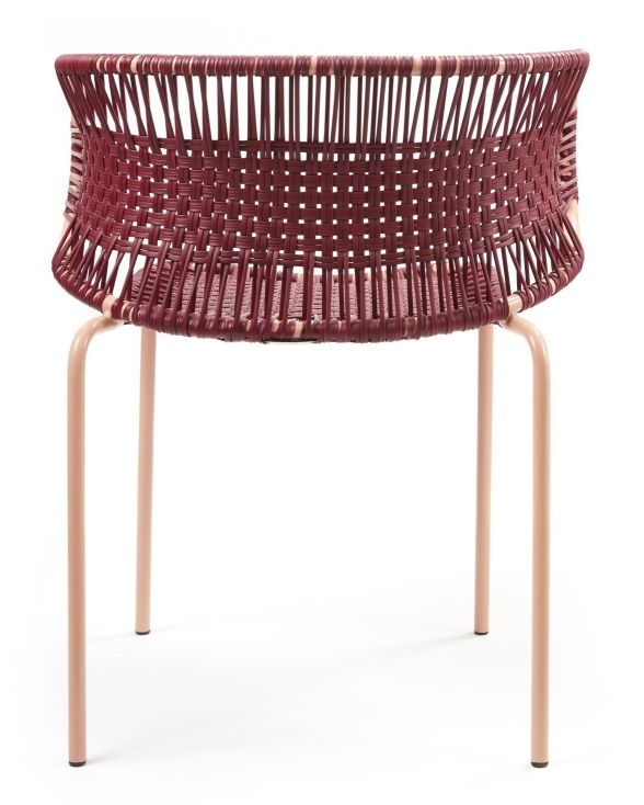 Cielo Stacking Armchair Stapelbarer Armlehnstuhl Outdoor ames Rot - Pink sand