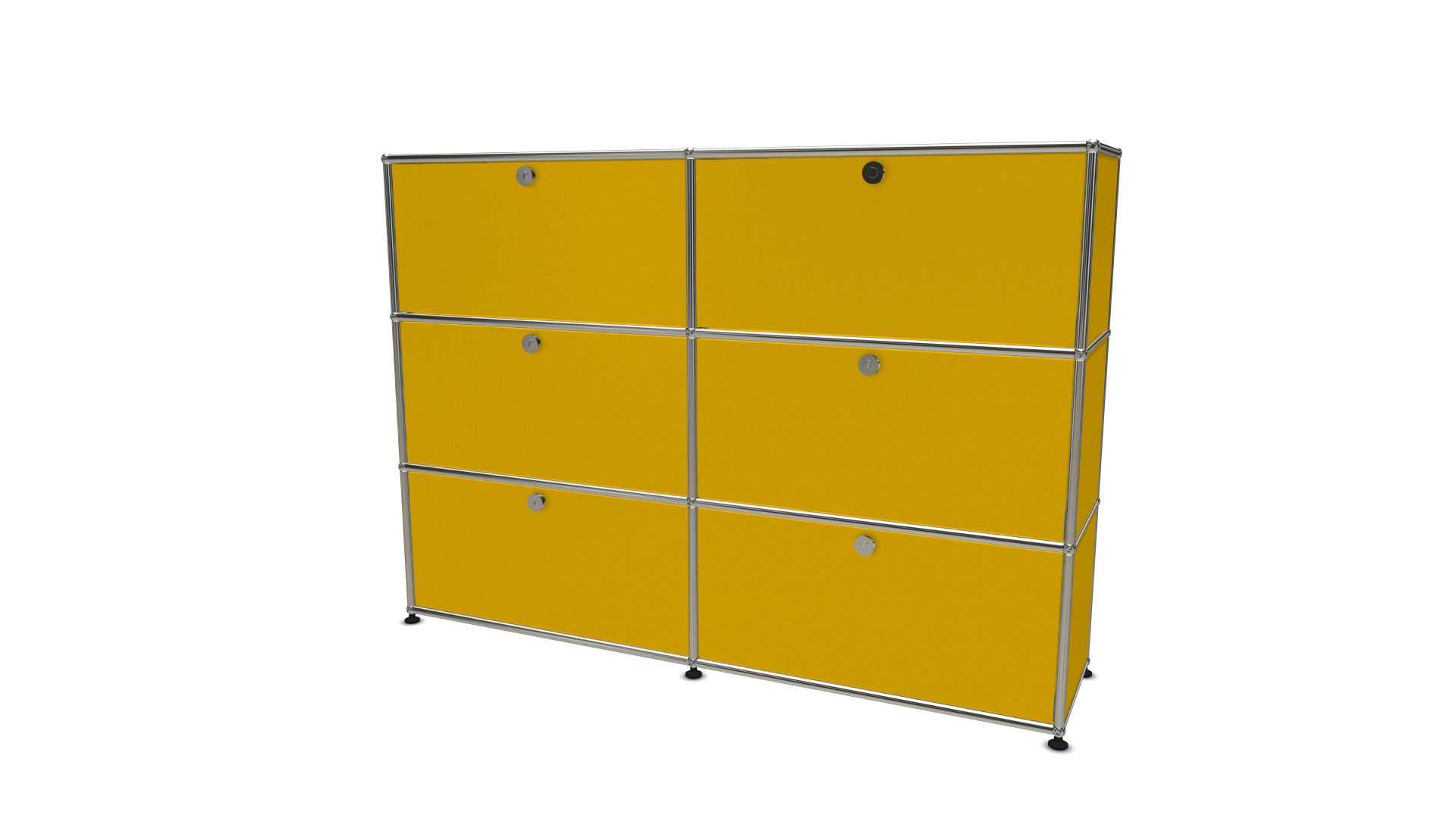 USM Haller Highboard 6 Klappen gelb