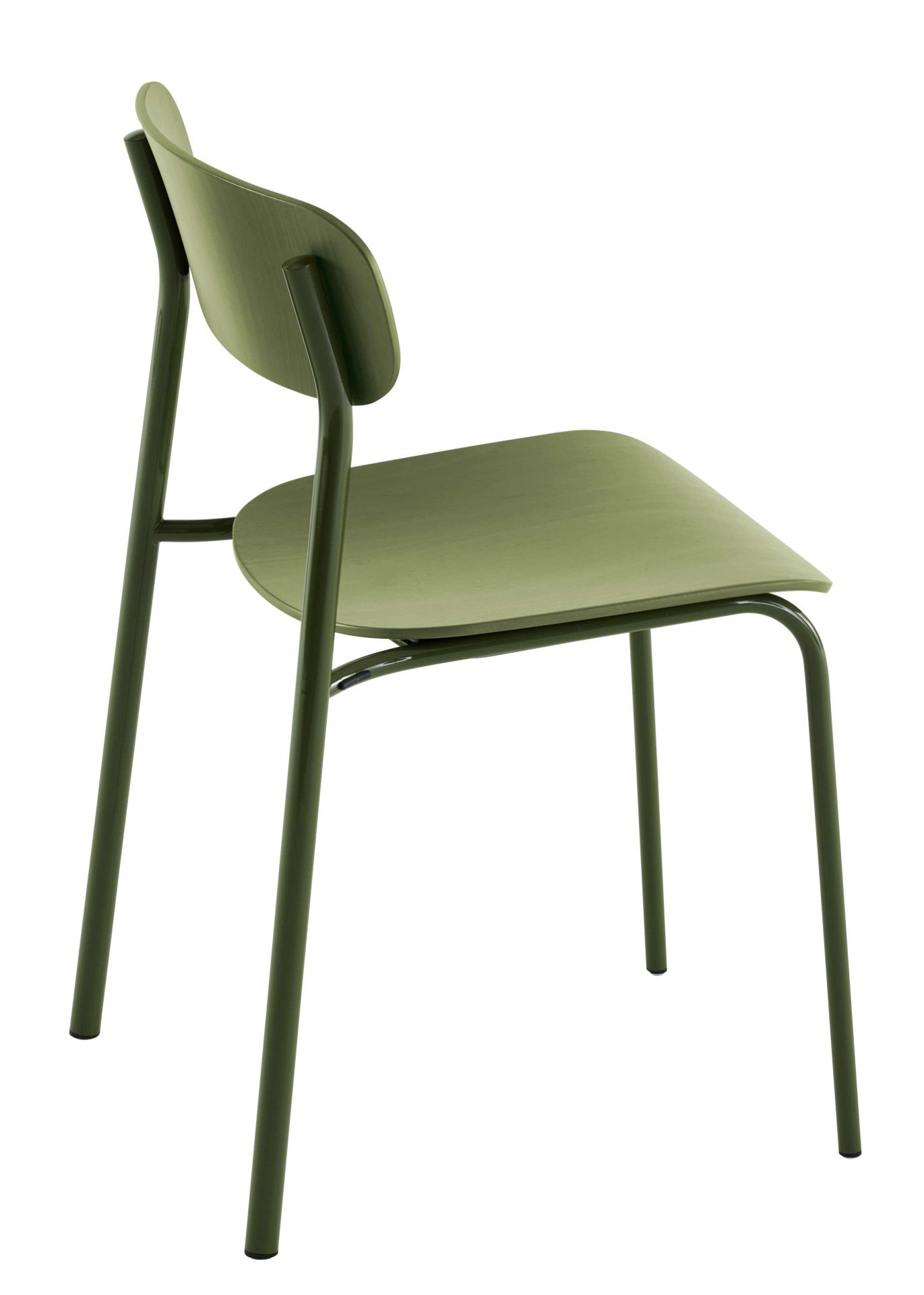 S 243 / S243 Stahlrohr Stuhl OLIVGRÜN Thonet EINZELSTÜCK