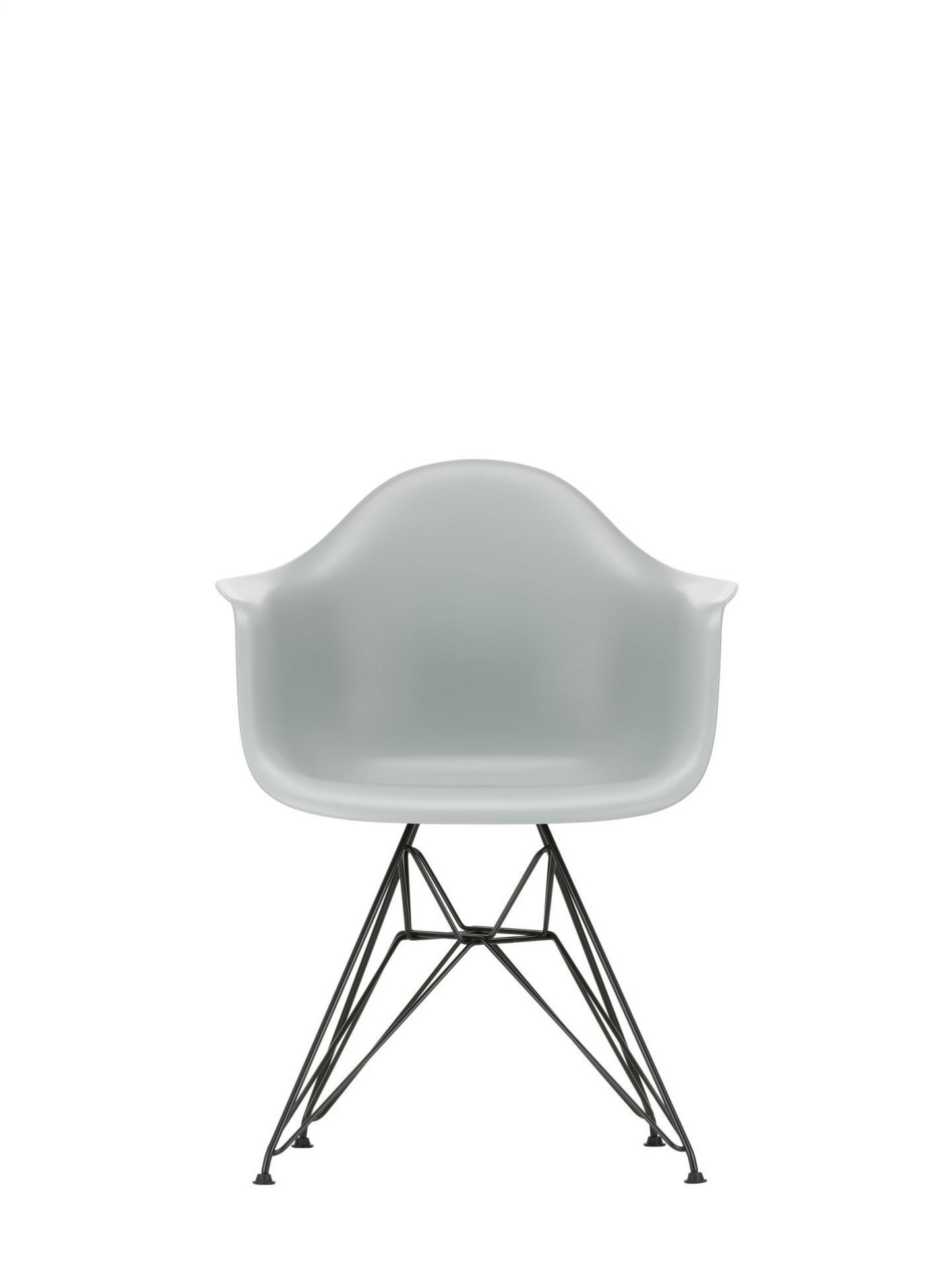 Eames Plastic Arm Chair DAR Stuhl Vitra Schwarz - Granitgrau