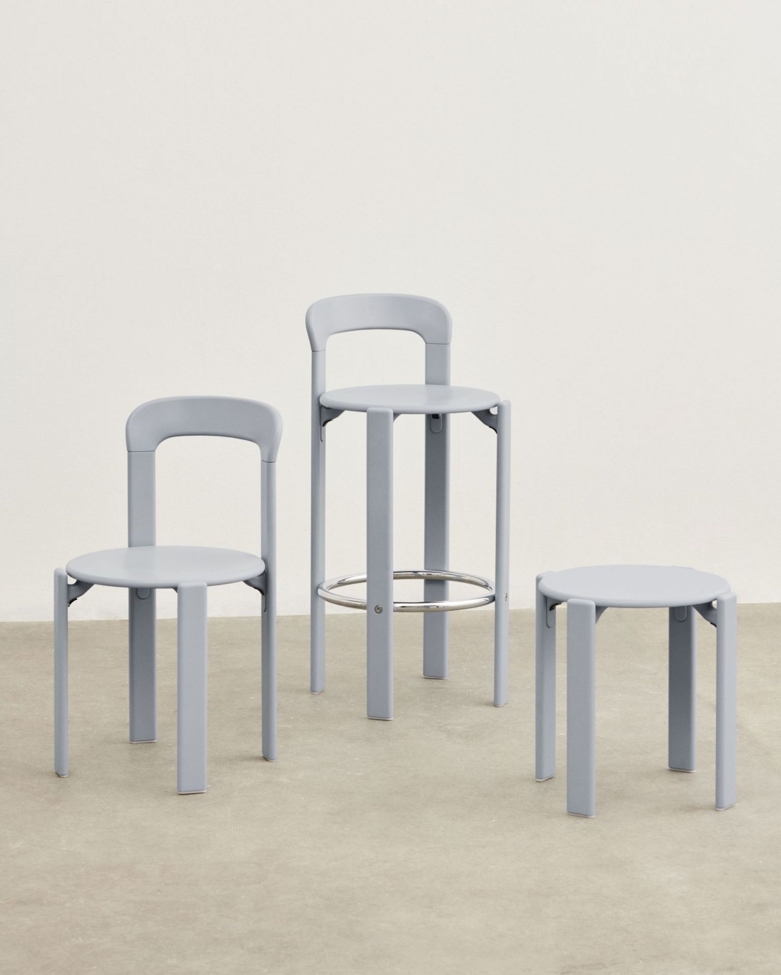 Rey Barstool Barhocker Schieferblau H97cm Hay