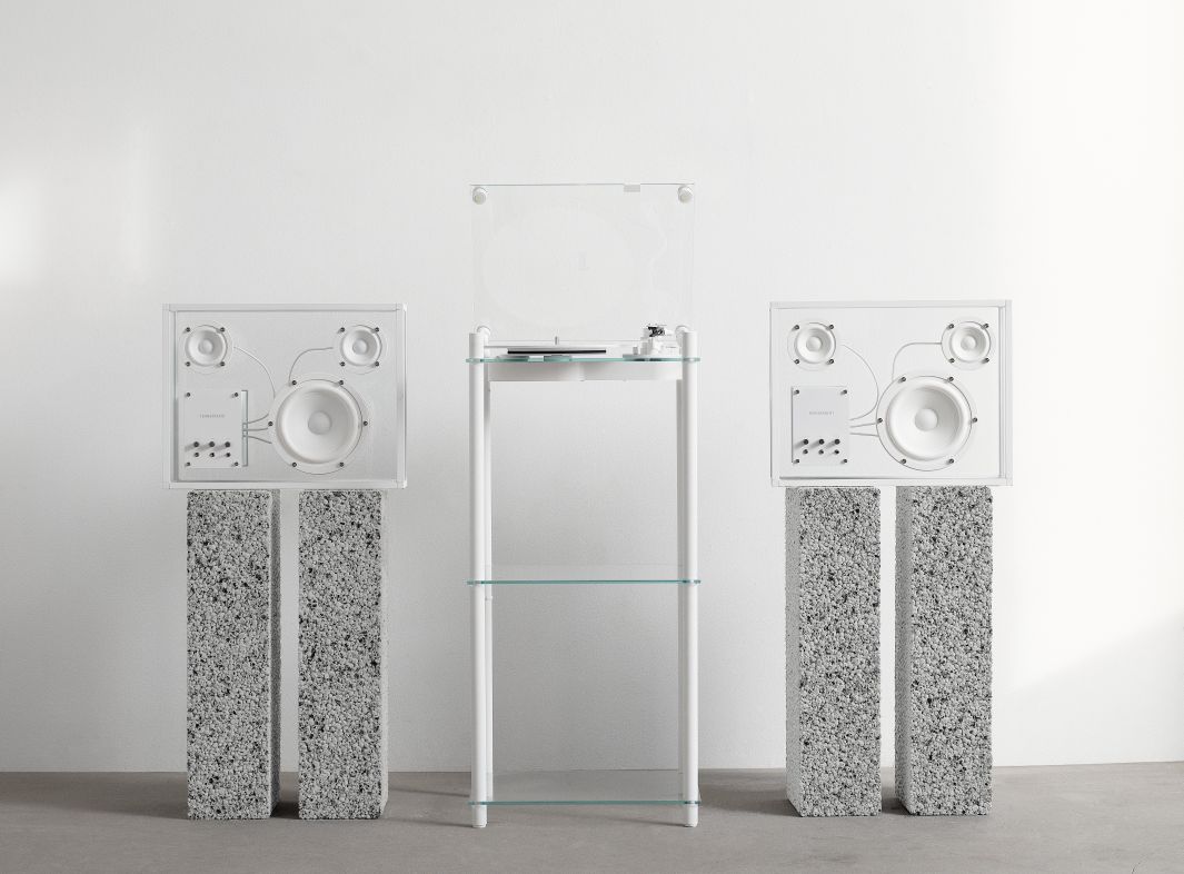 Transparenter Drehscheiben Tisch Transparent