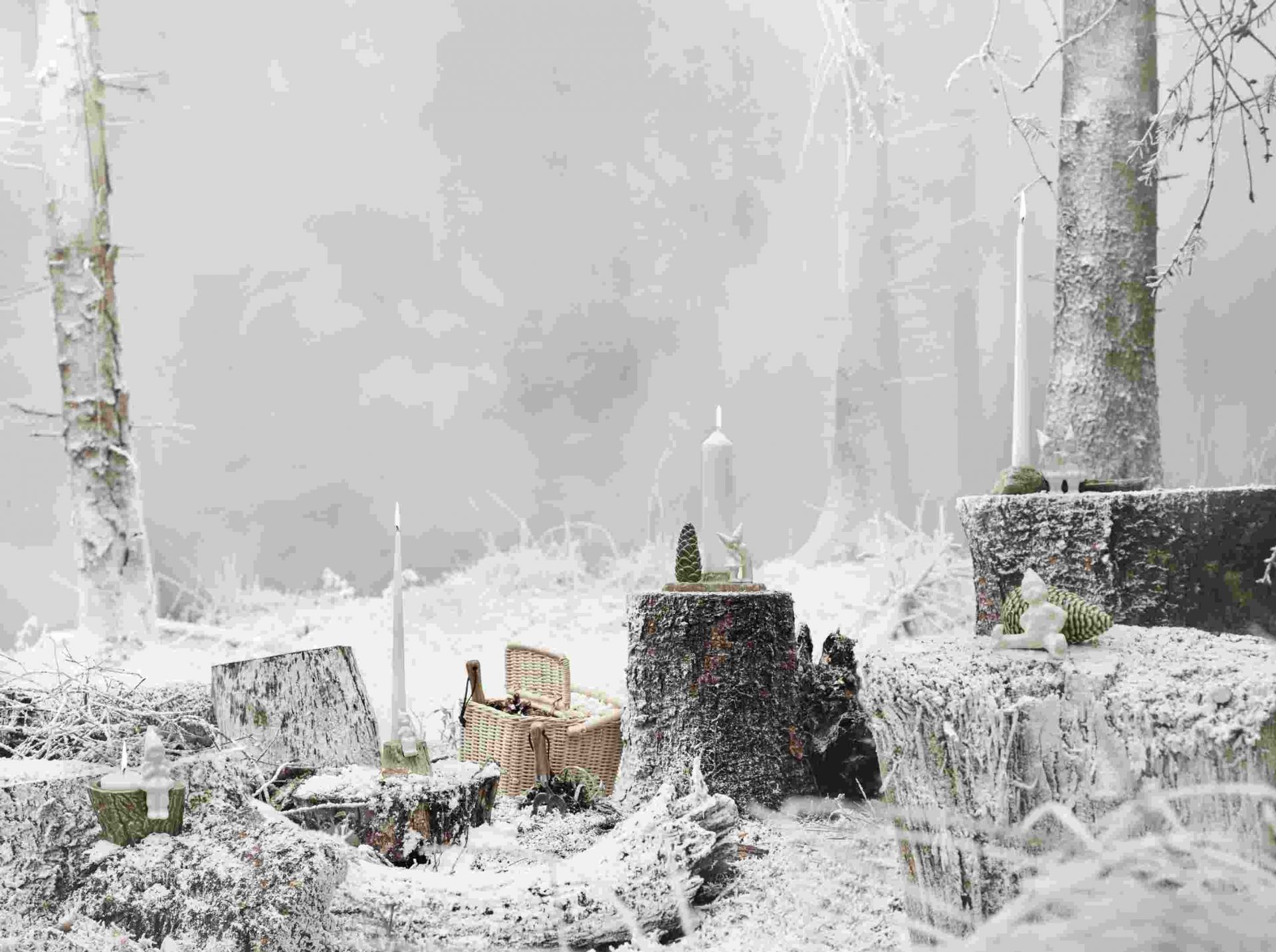 Christmas Tales Julekram  Kerzenständer H 8,5 cm Kähler EINZELSTÜCK