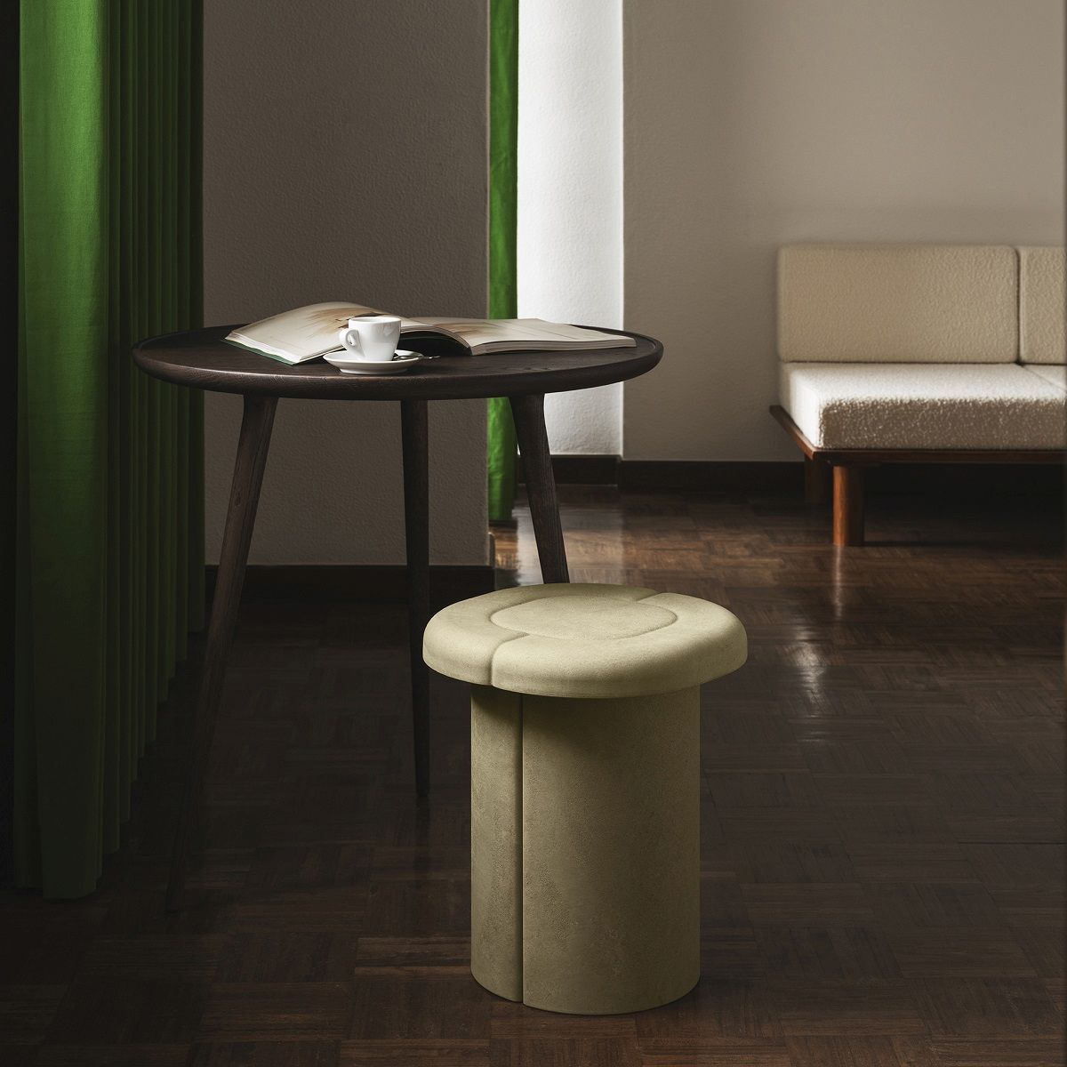 Alder Stool Hocker Indoor / Outdoor Mater