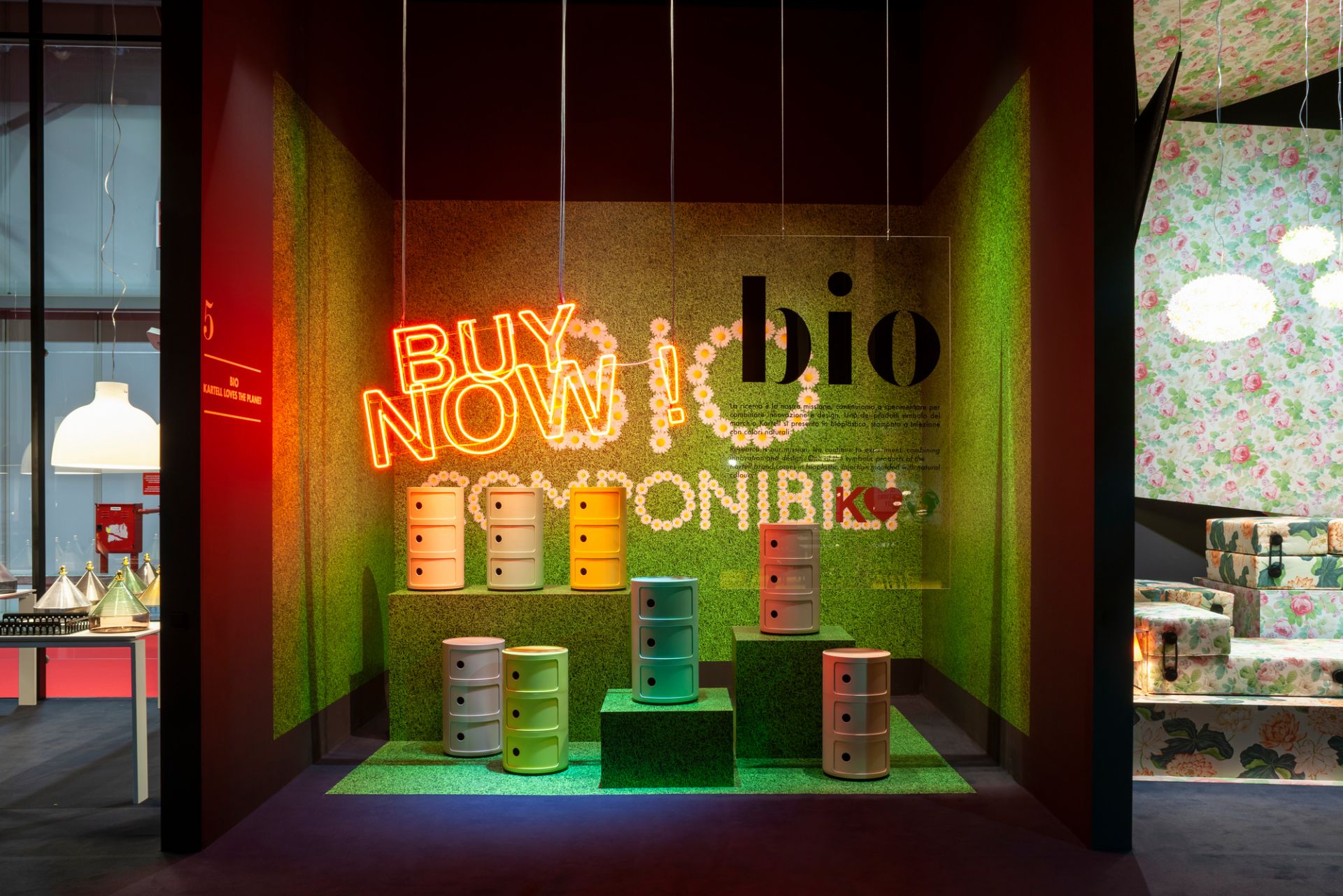 Componibili BIO 5970 3-er Element GRÜN Kartell EINZELSTÜCK