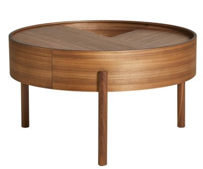 Arc Coffee Table ⌀ 66 cm Walnuss Woud